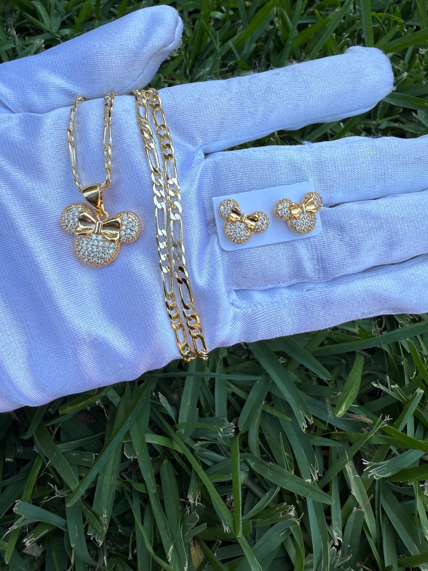 Mouse Her necklace and Earring set