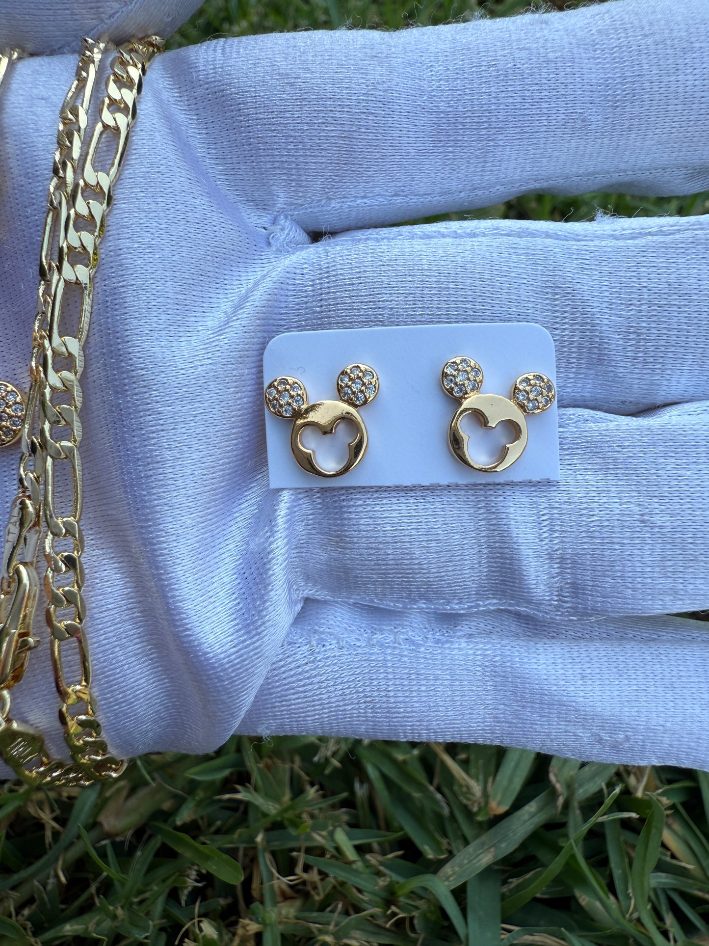 Ears Necklace and earrings Set