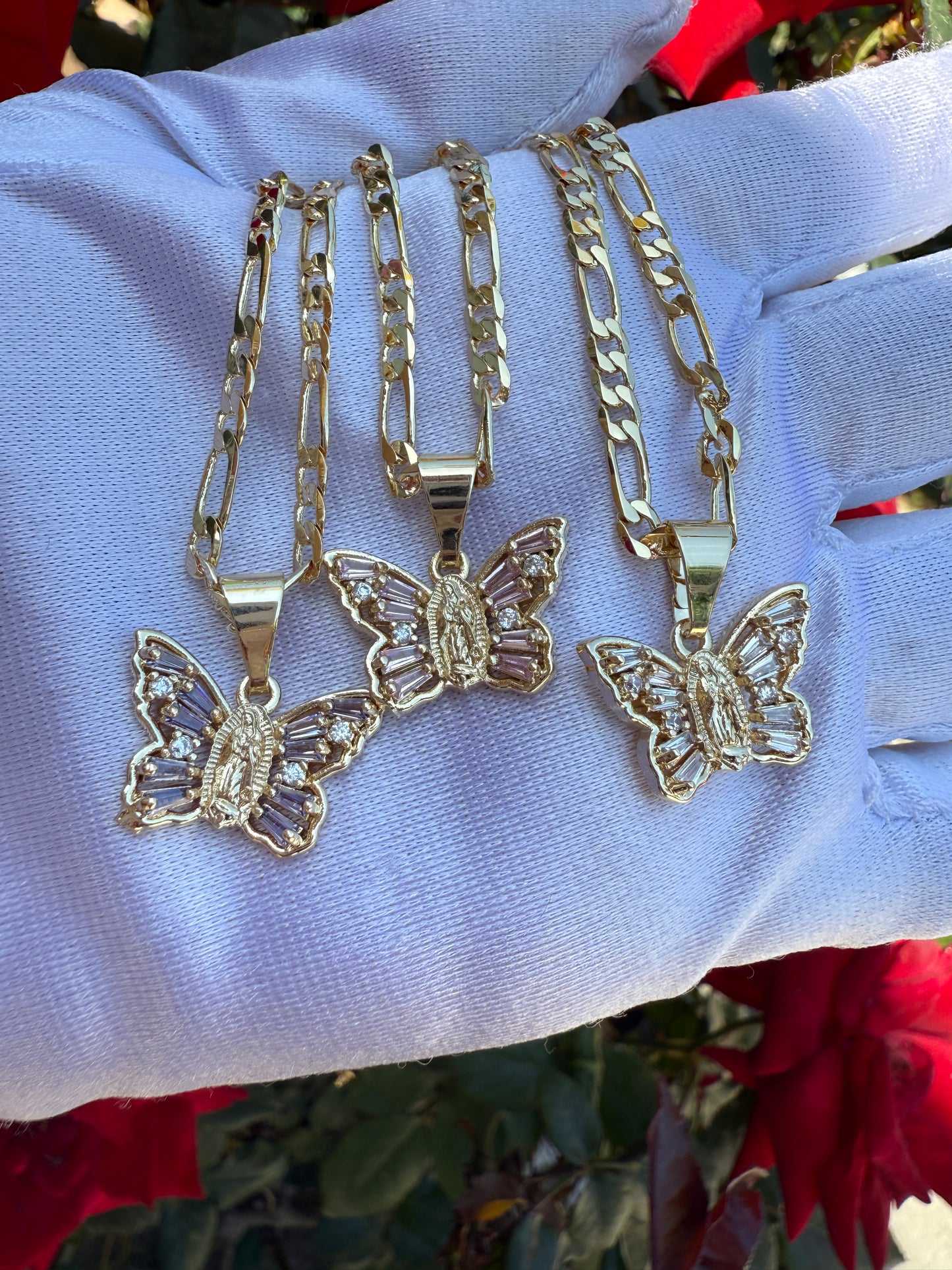 Butterfly Necklace Gold Plated