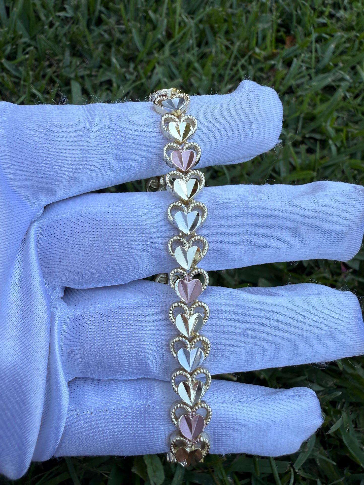 Elegant Bracelets Tricolor Gold Plated