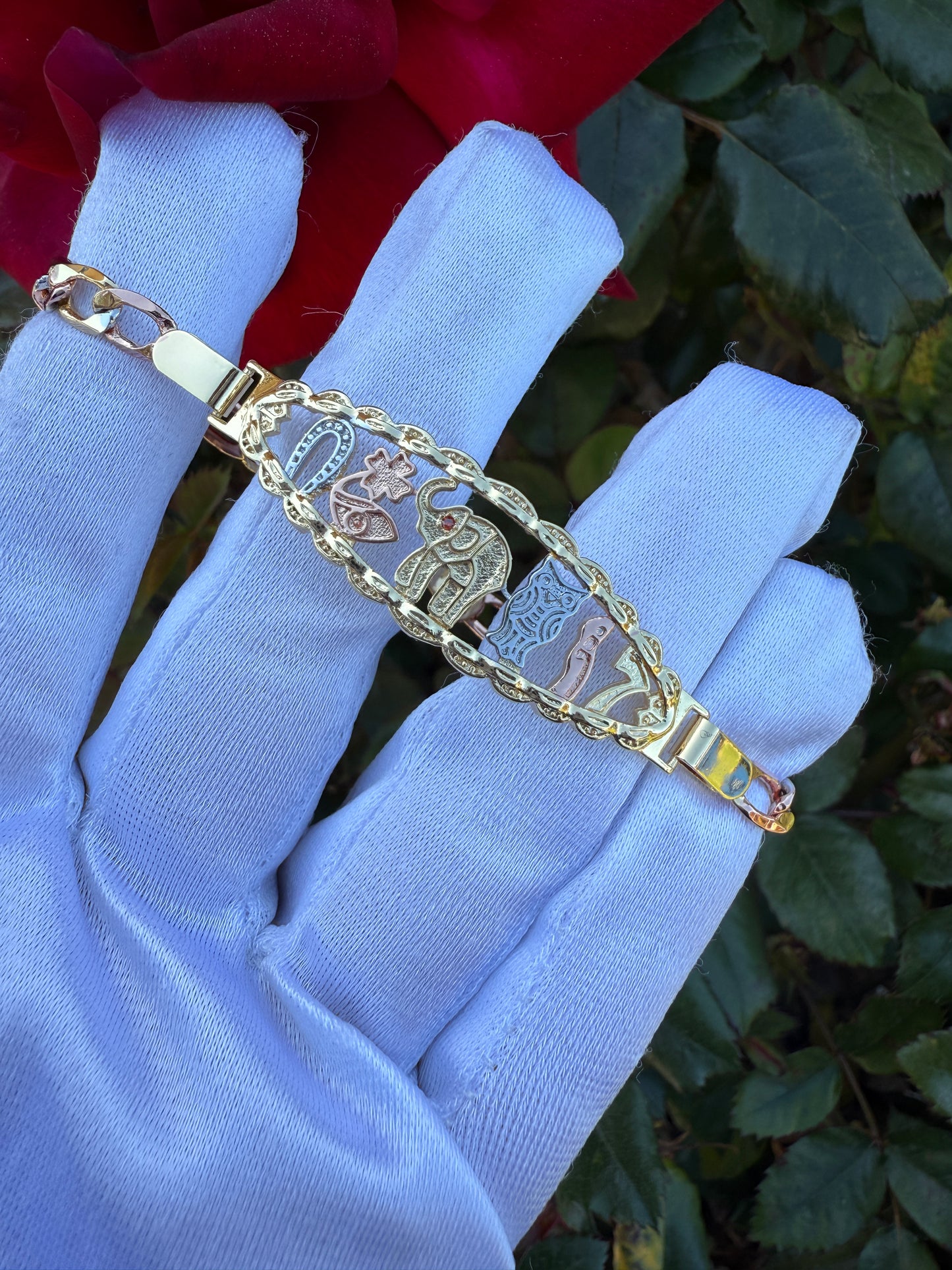 Wealth, Wisdom, Knowledge Good Luck Bracelets, Elephant, Owl, 7 Powers