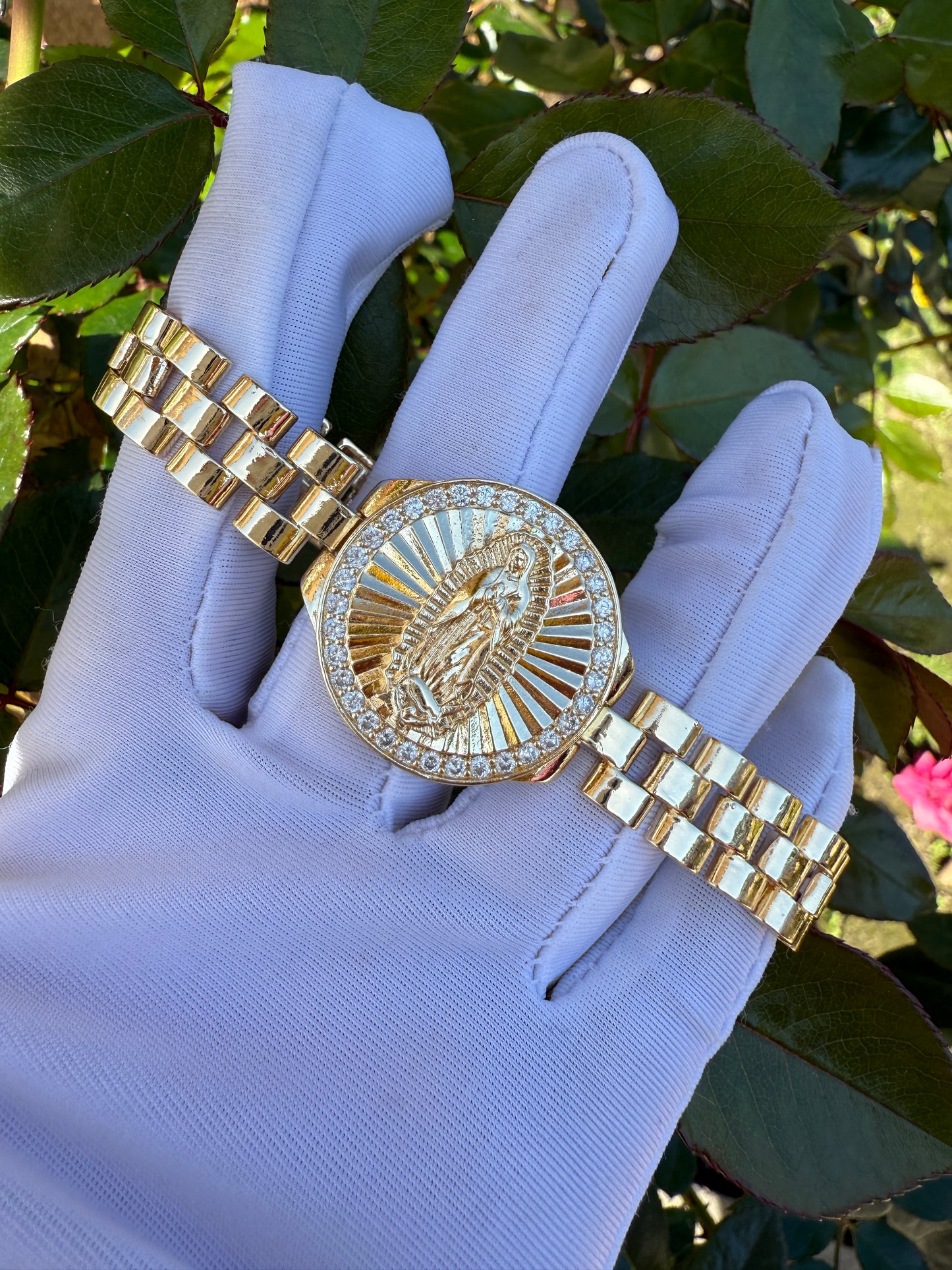Saint Bracelet for him St Jude , Virgin Mary - San Judas-Virgen Esclavas