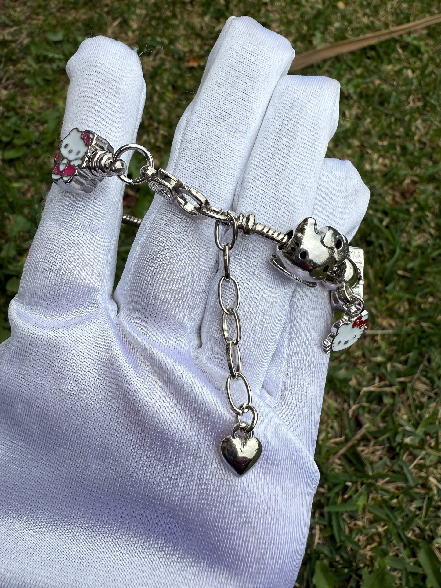 Charm Cat Bracelet with removable Charms-Kitty Charms