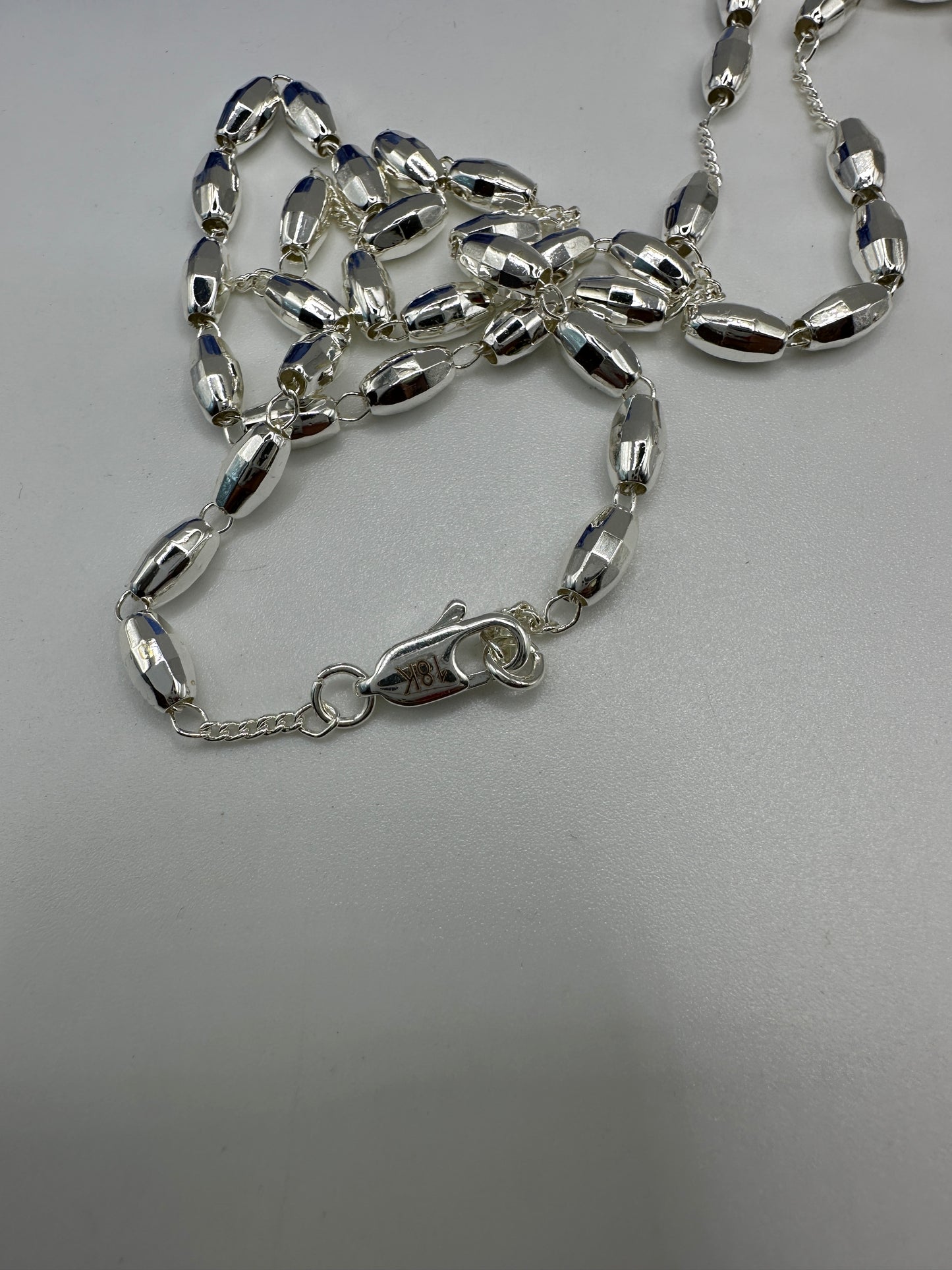 “Mine” Silver Plated Rosary with Colored Heart Virgin and Cross