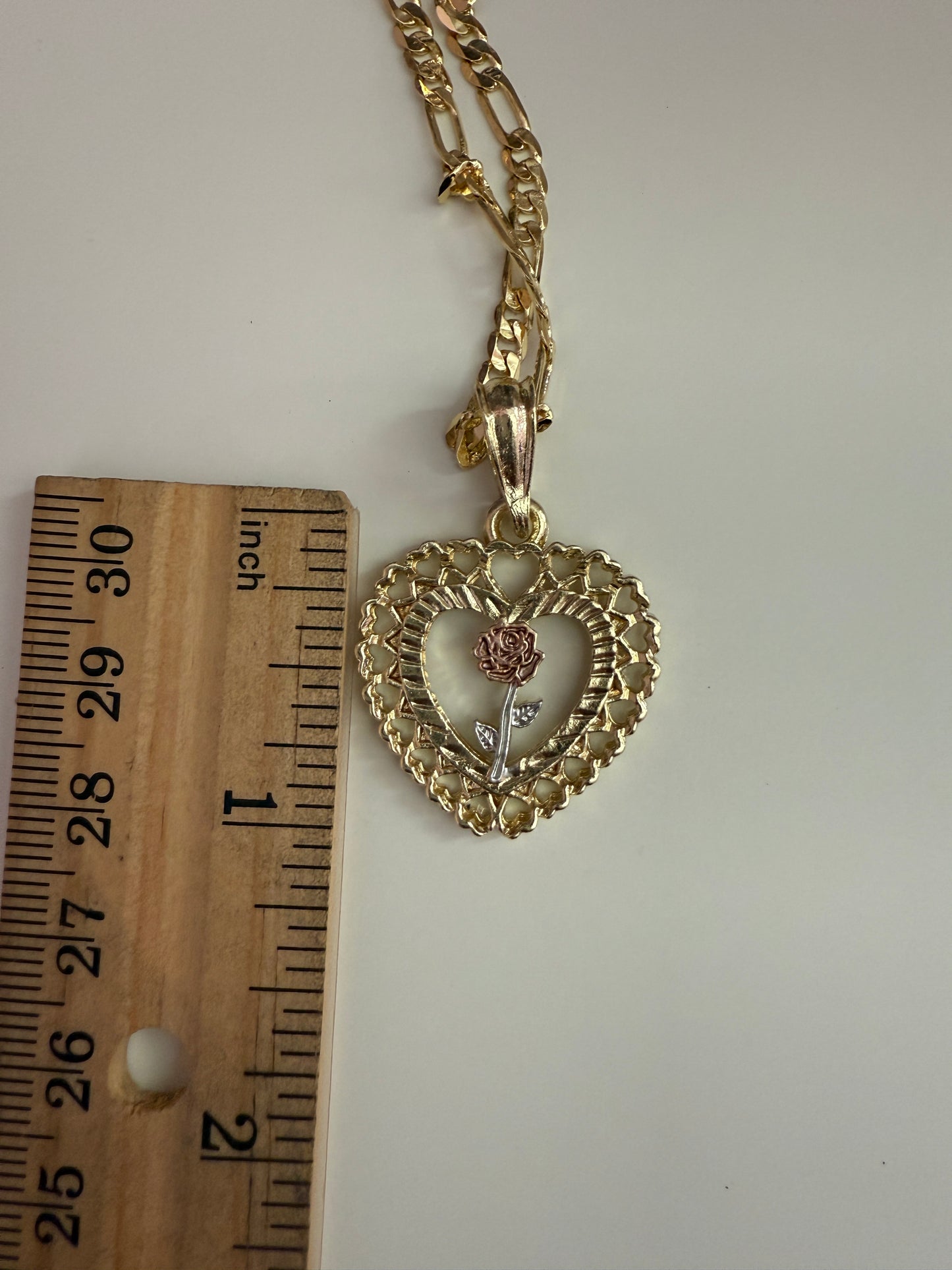 ROSE Necklace with Chain Plated