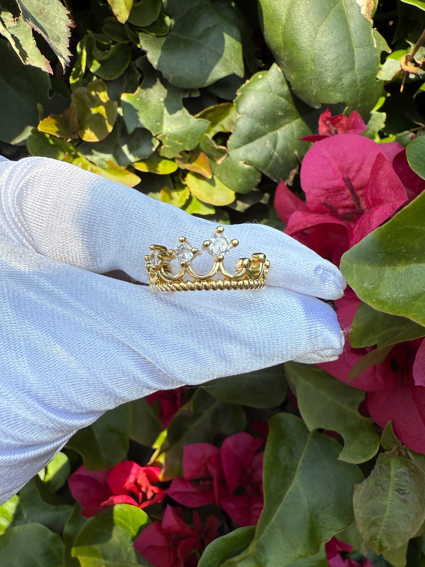 “Queen and King ” crown Ring Gold Plated