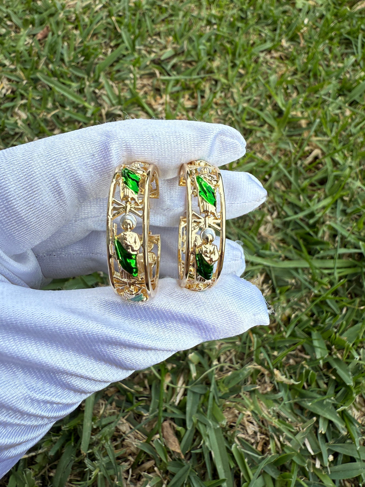 St Jude Hoop Earrings San Judas