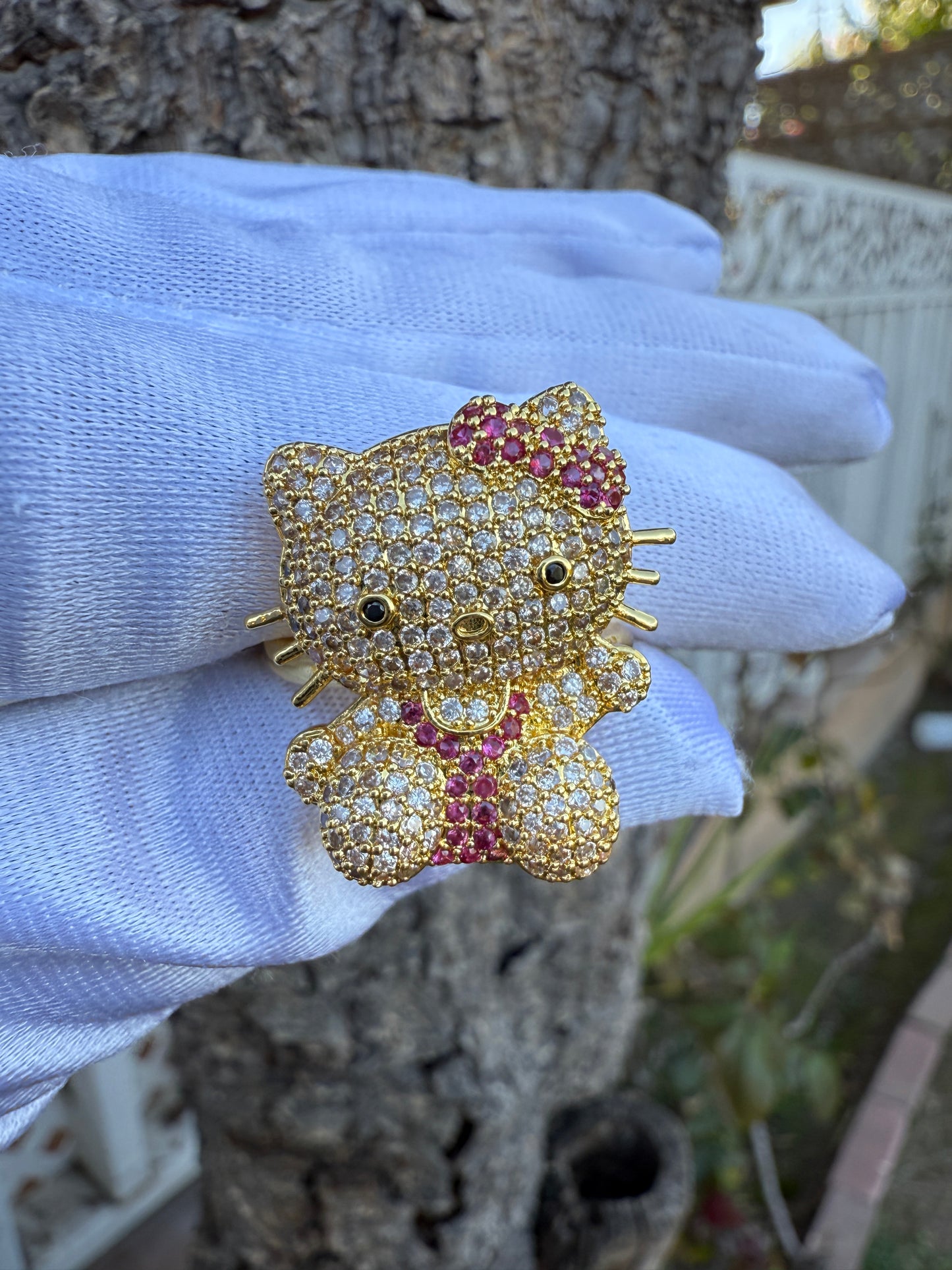 Pink Cat Ring Adjustable