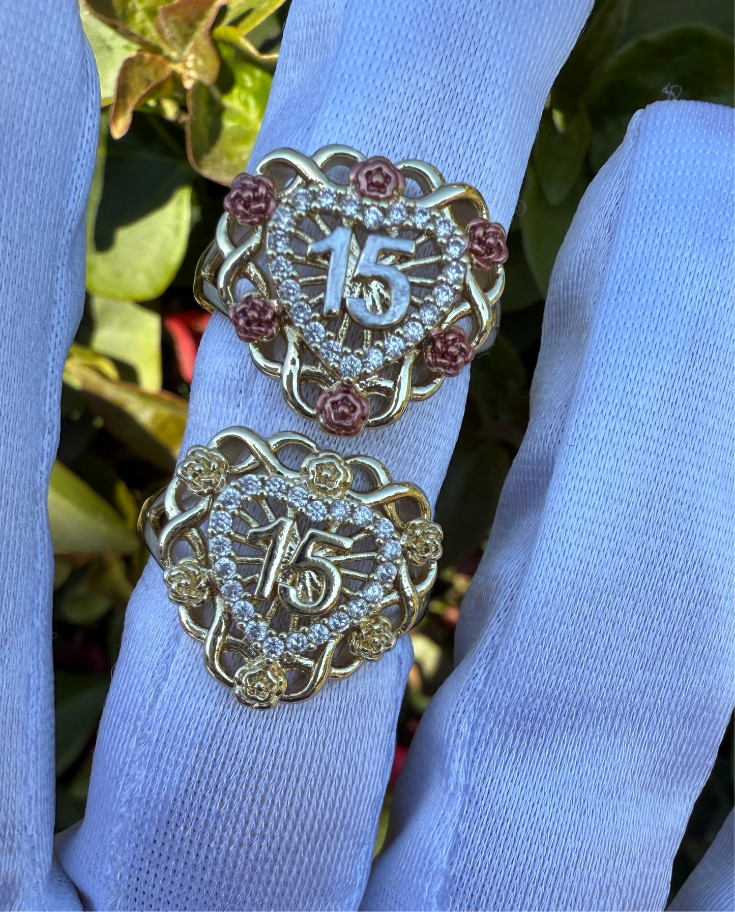 15 años Jewelry- 15era Ring, Bracelet , Earrings Quinceñera Set