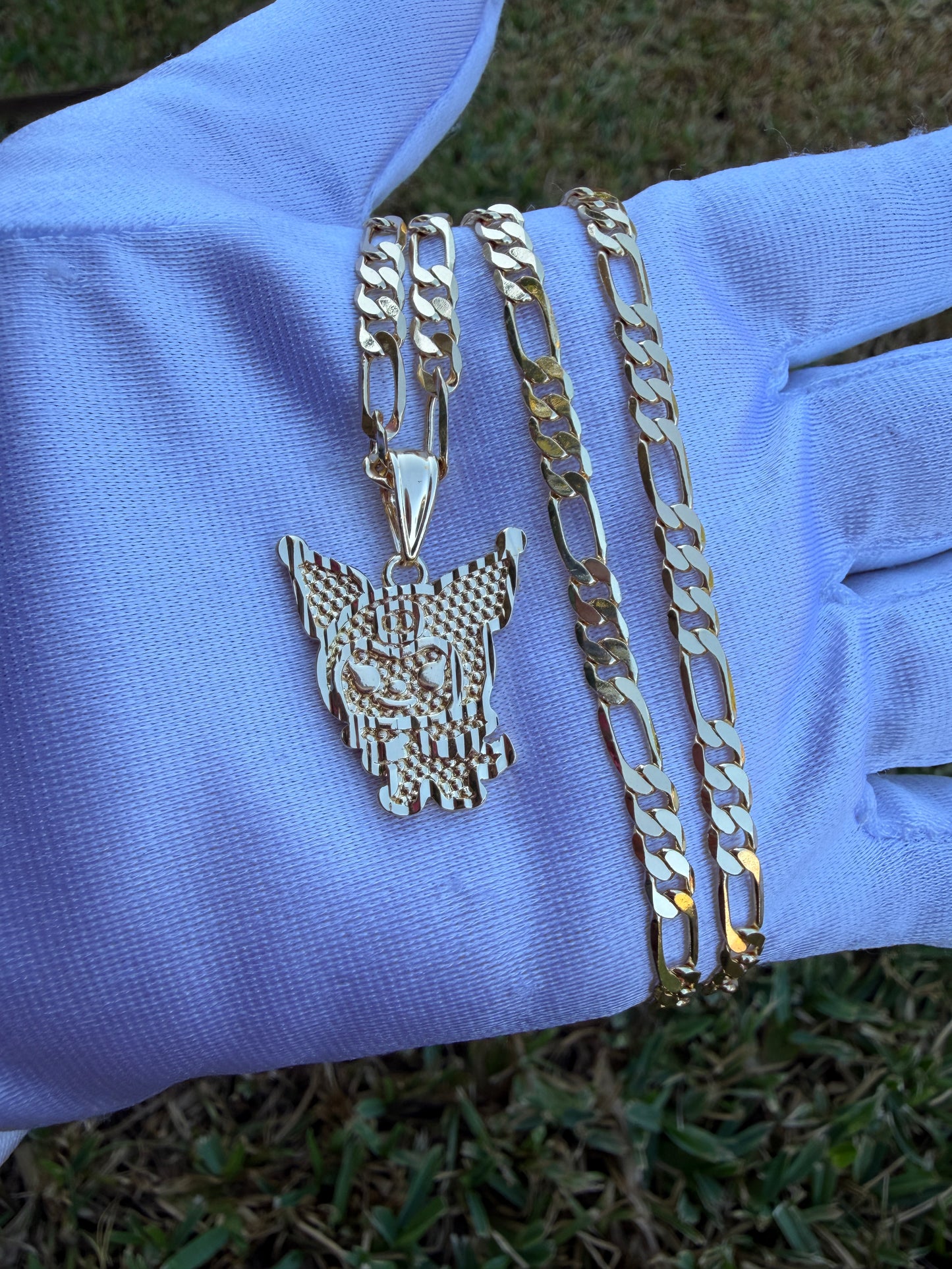 Kuru Necklace with a chain Gold Plated Curo-Mi