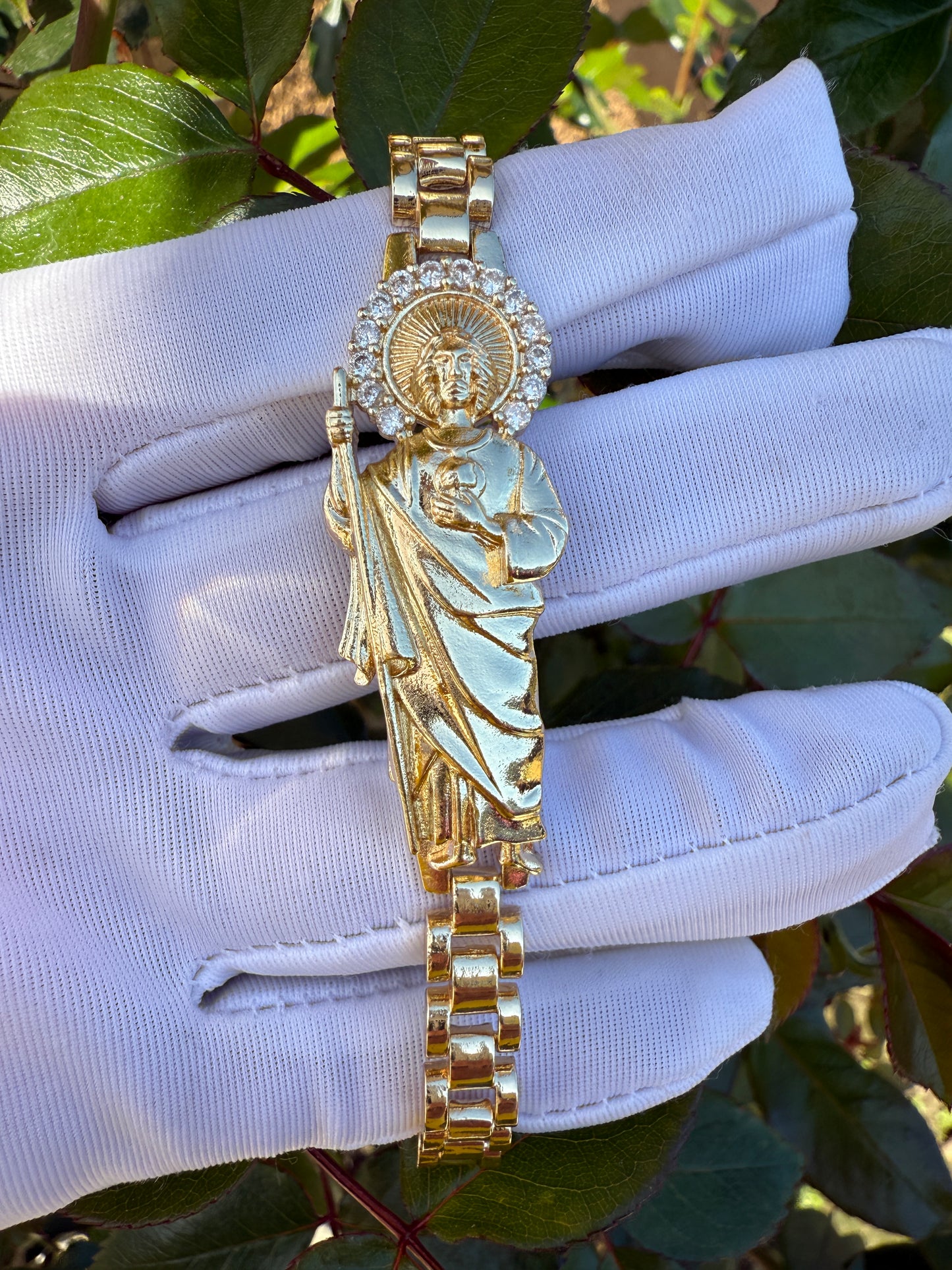 Saint Bracelet for him St Jude , Virgin Mary - San Judas-Virgen Esclavas