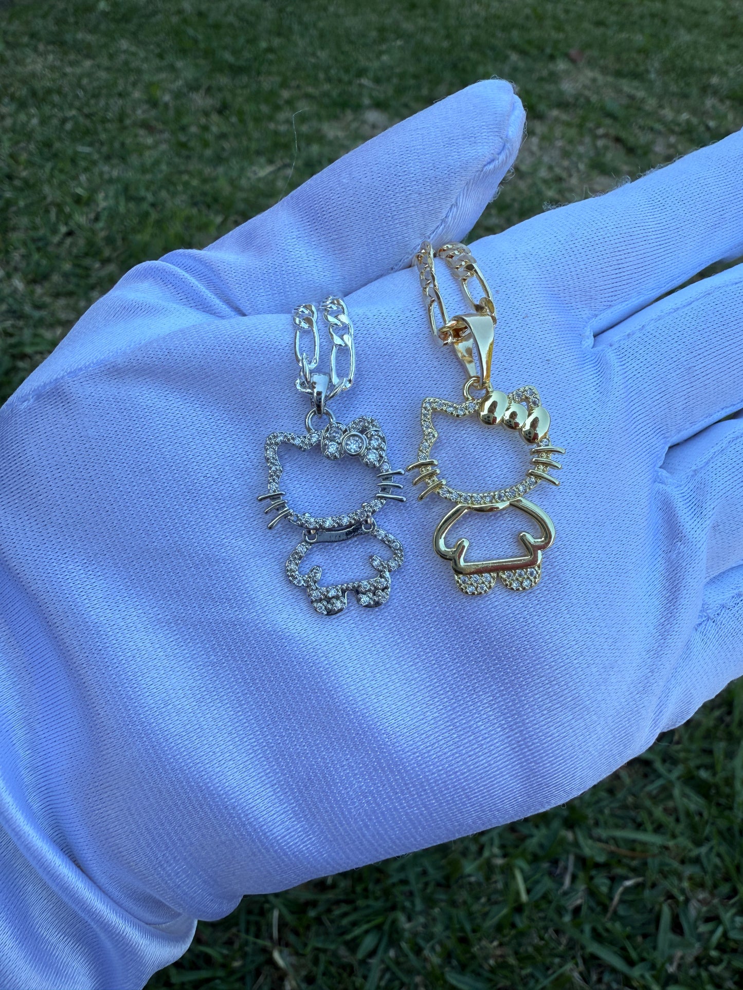Cat Full Body Necklace Kitty Necklace