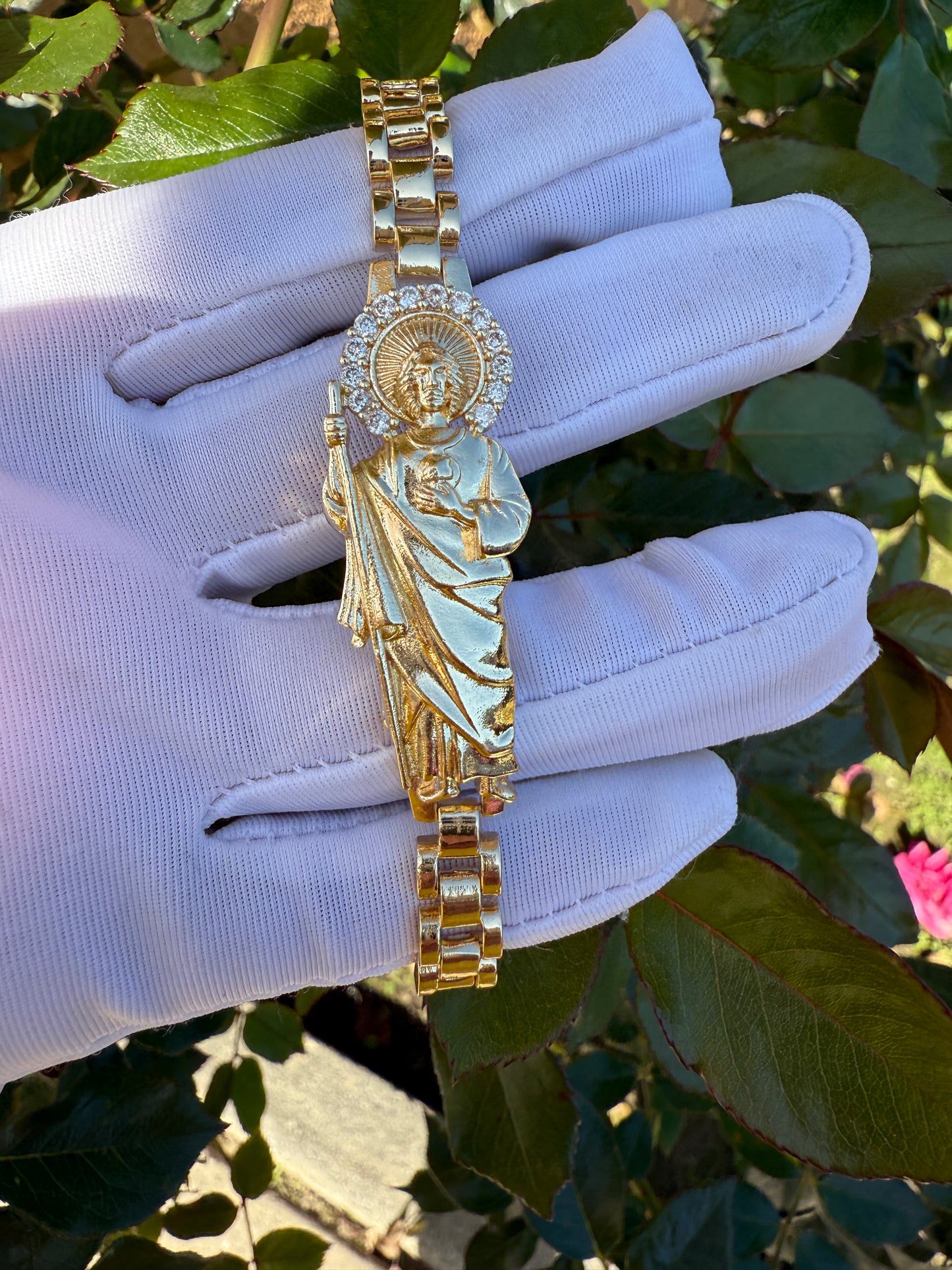 Saint Bracelet for him St Jude , Virgin Mary - San Judas-Virgen Esclavas
