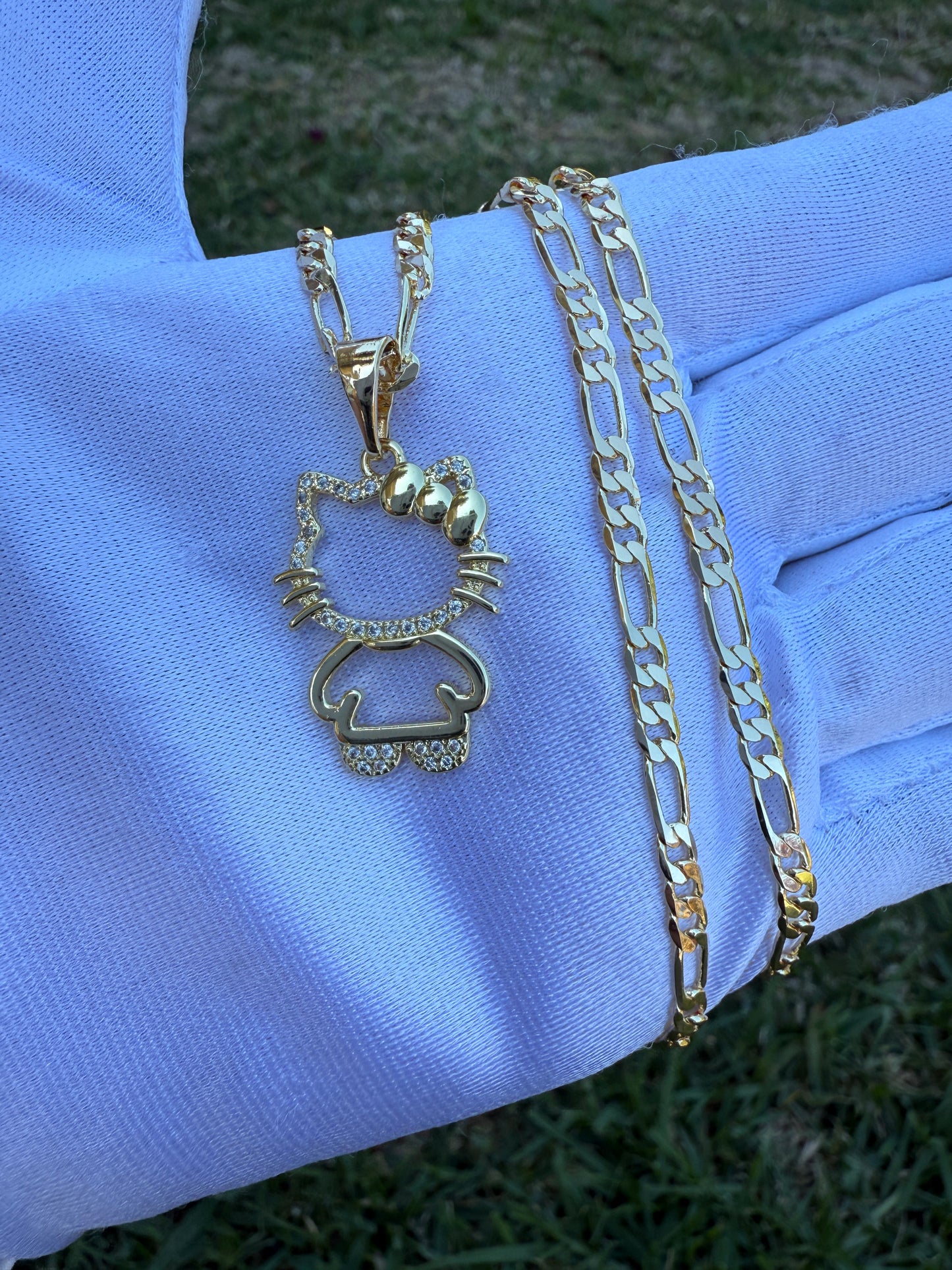 Cat Full Body Necklace Kitty Necklace