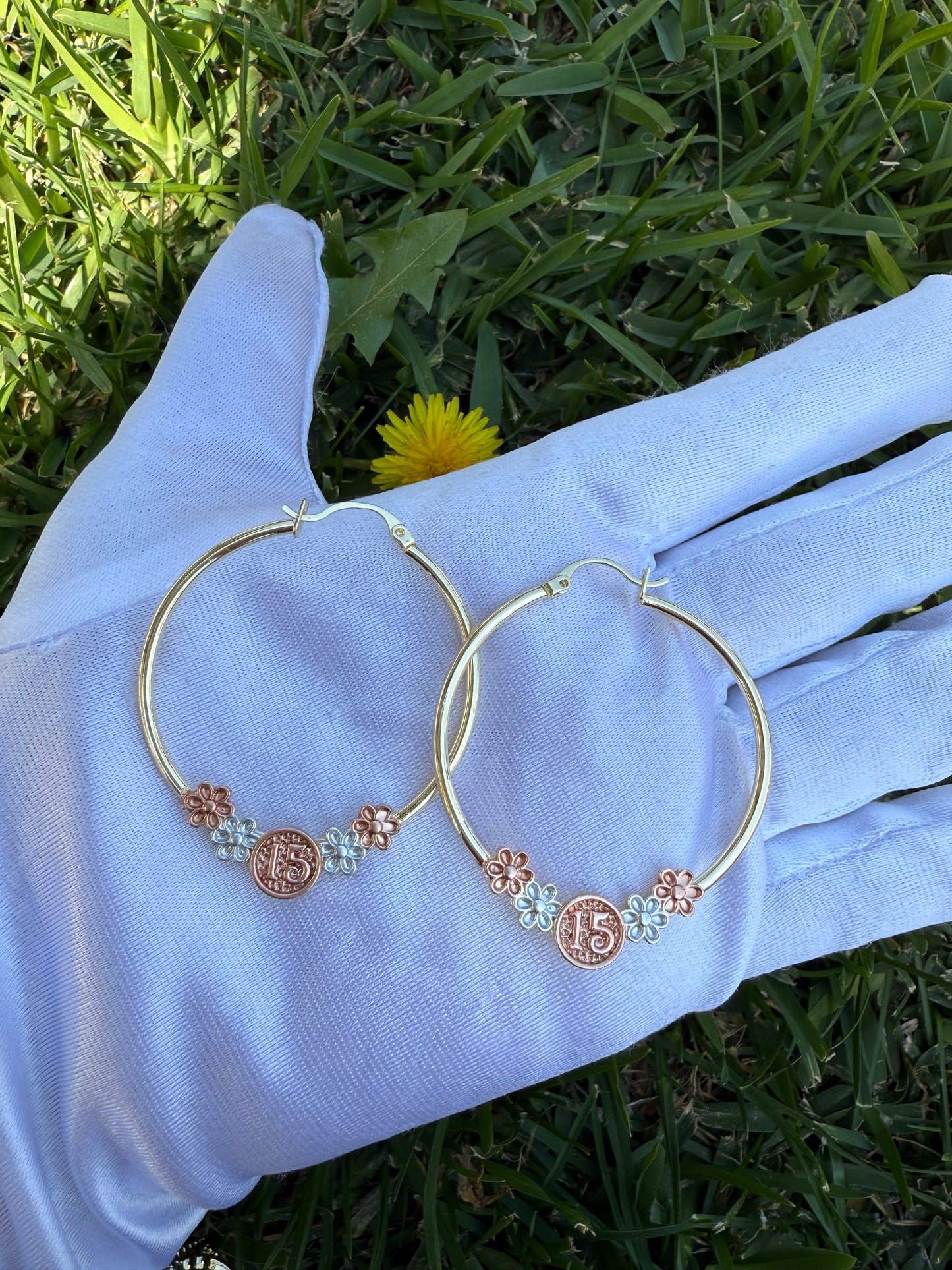 15 años Jewelry- 15era Ring, Bracelet , Earrings Quinceñera Set