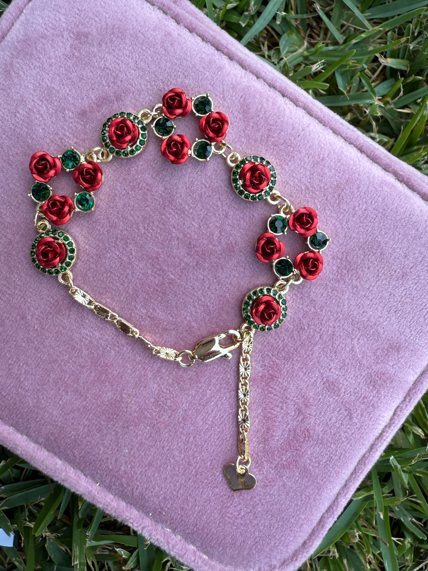 Rose Bracelet Gold Plated 7’5 inches