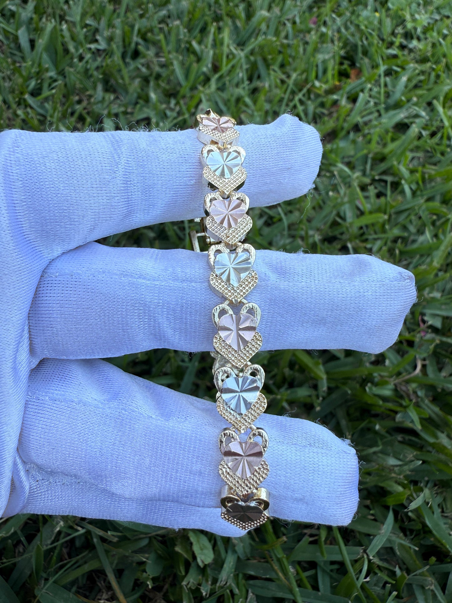 Elegant Bracelets Tricolor Gold Plated