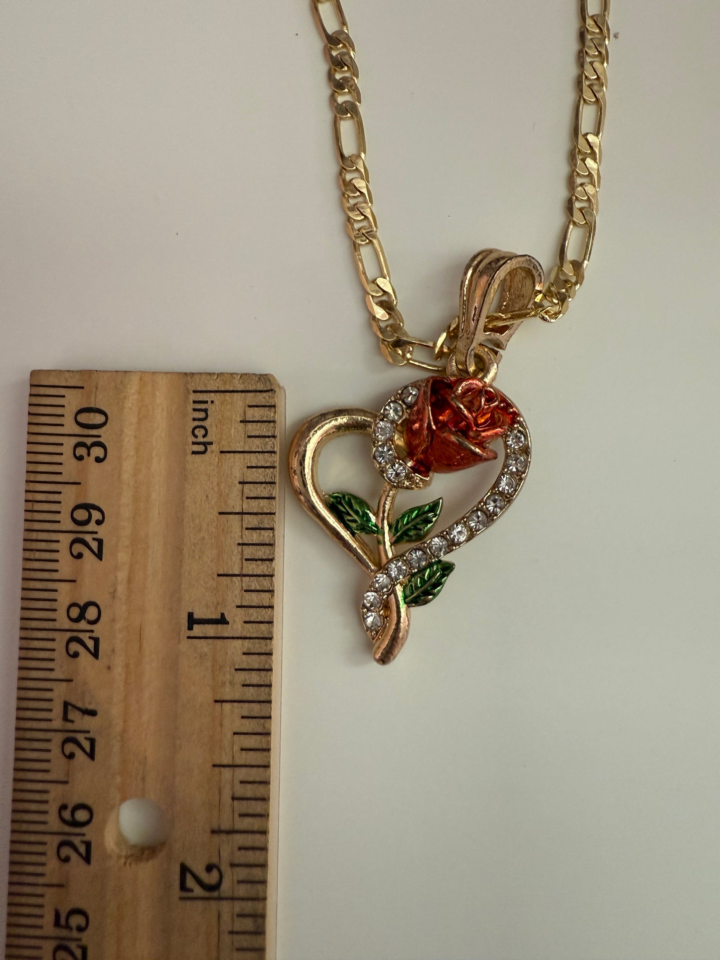 ROSE Necklace with Chain Plated