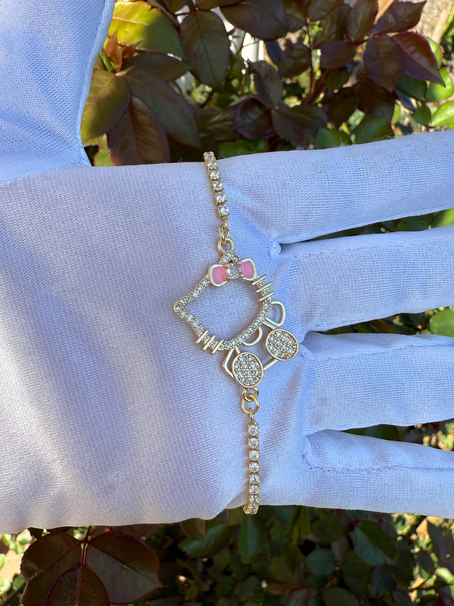 Cat necklace and Bracelet Set -Kitty Set