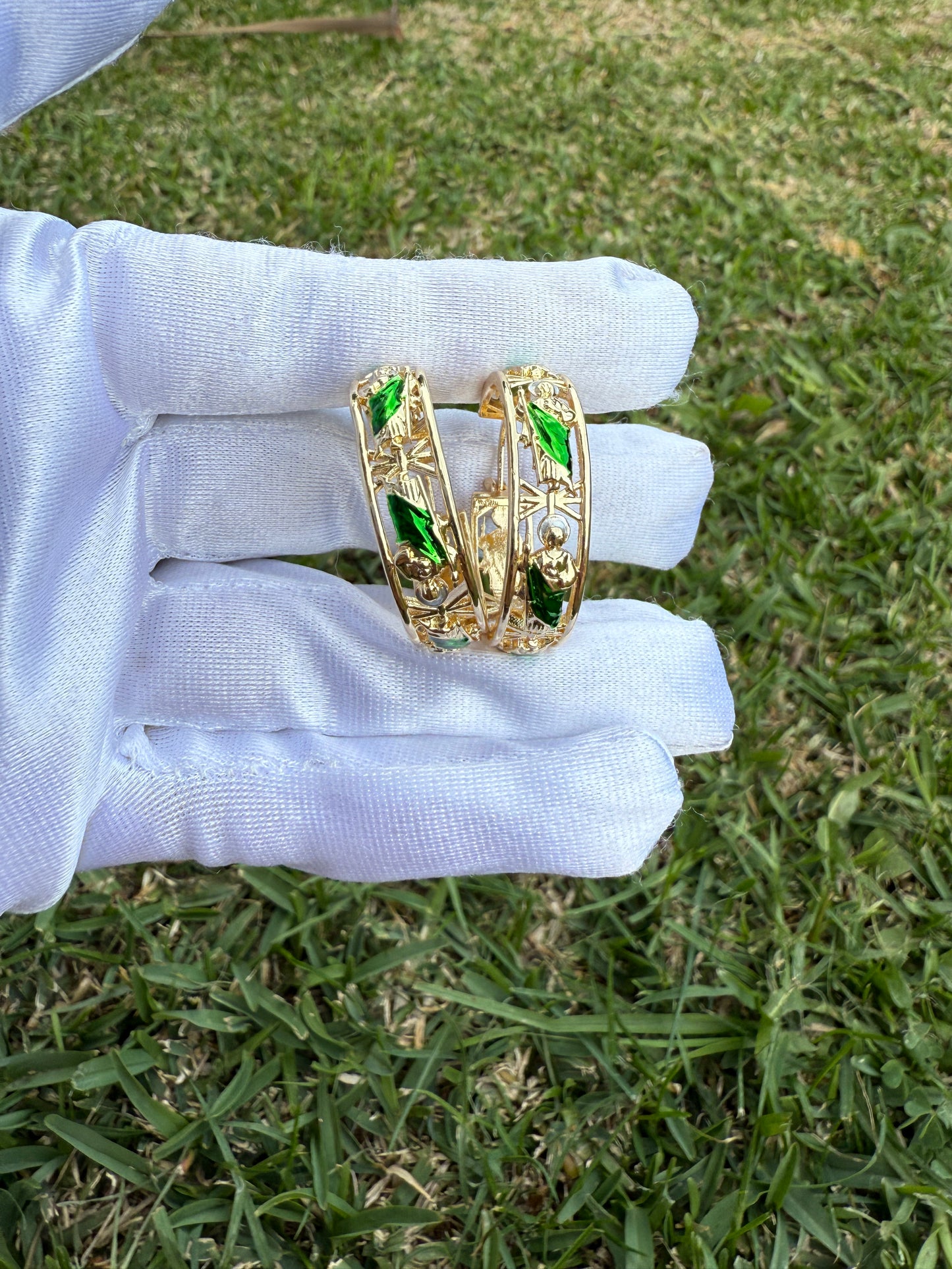 St Jude Hoop Earrings San Judas