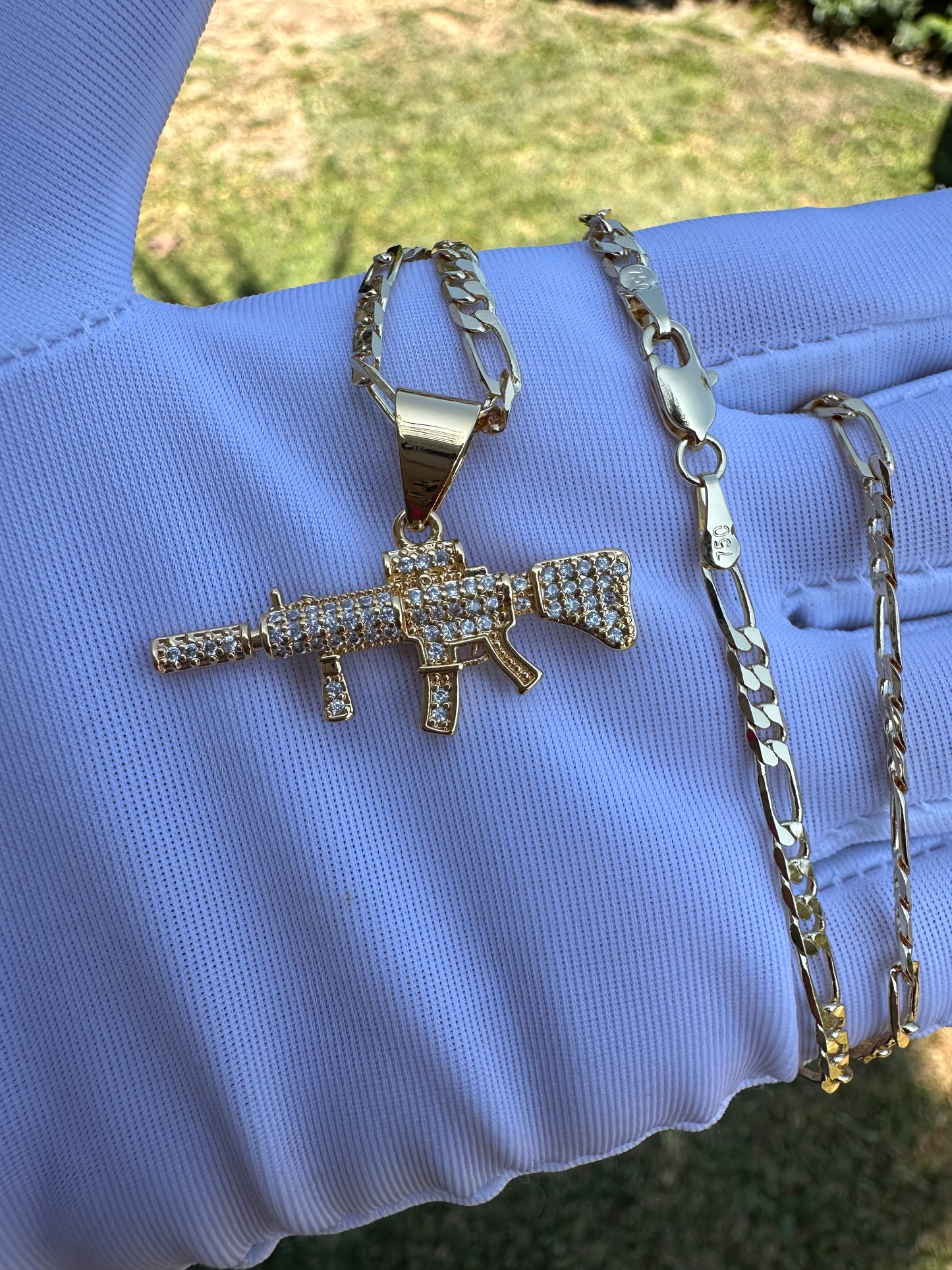 Bling Say Hello Necklace Plated A-K