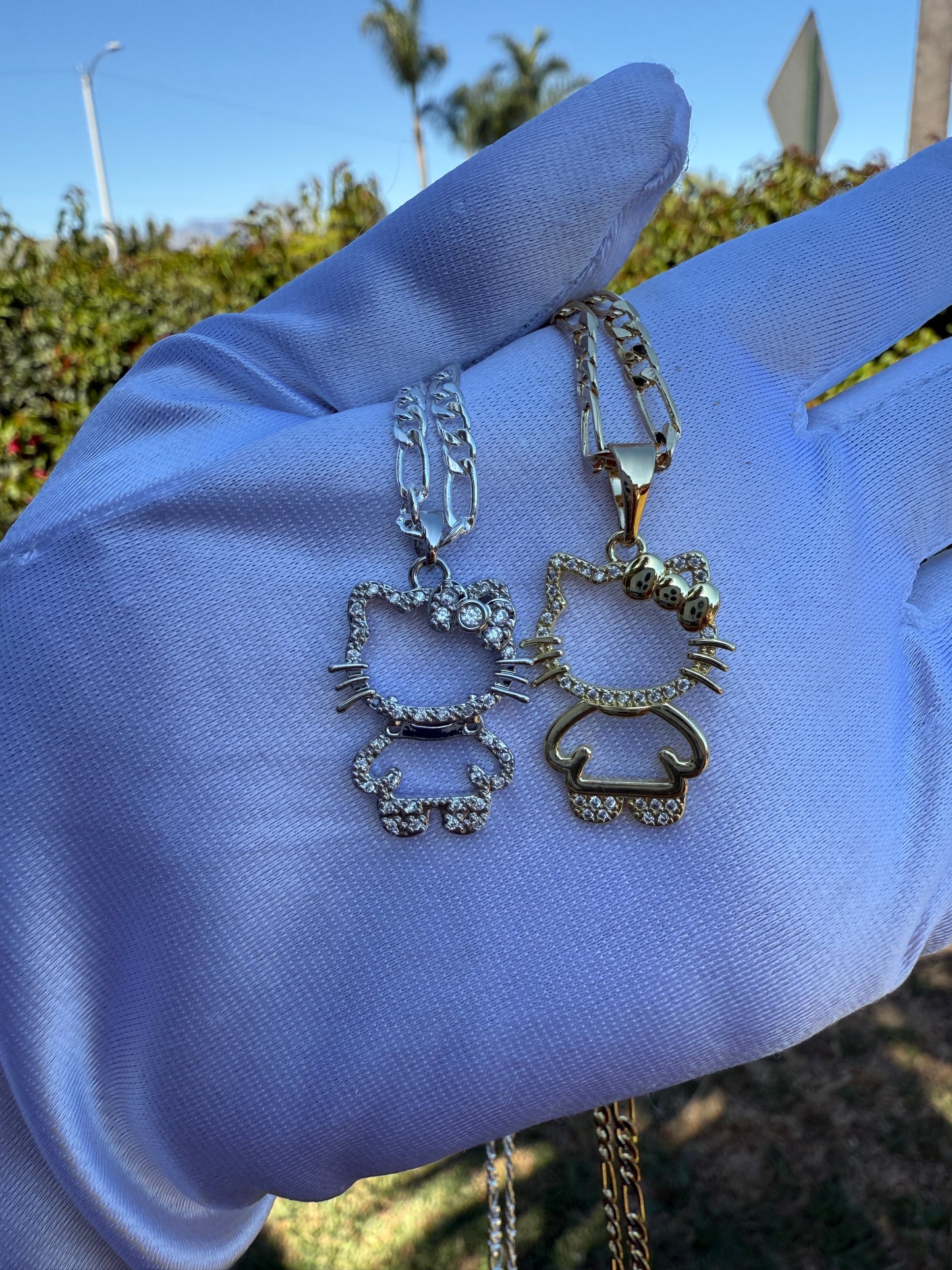 Cat Full Body Necklace Kitty Necklace