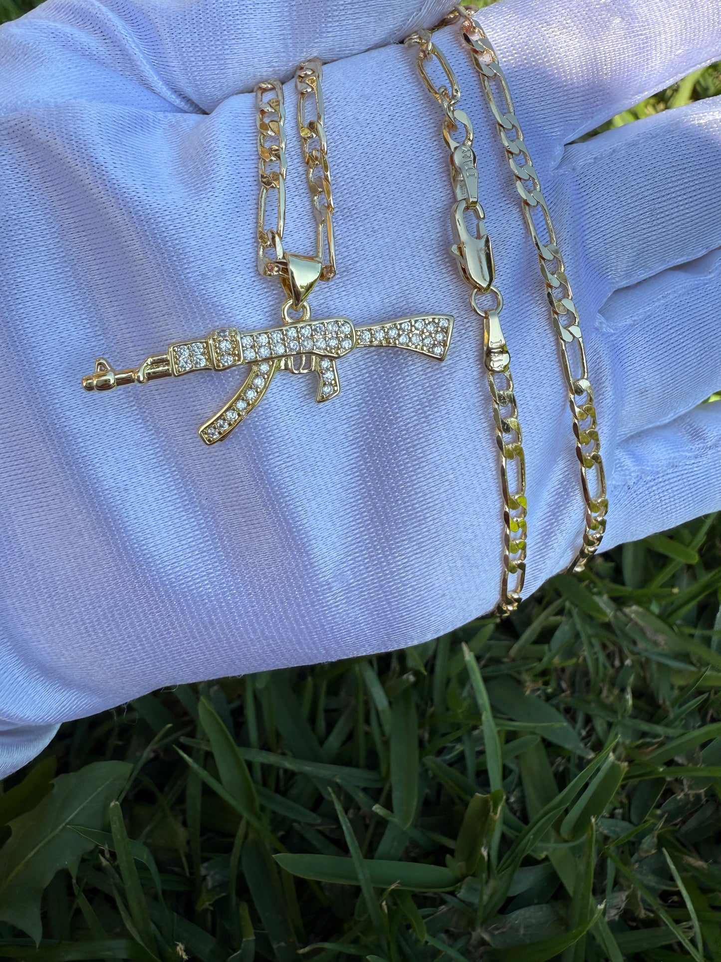Bling Say Hello Necklace Plated A-K