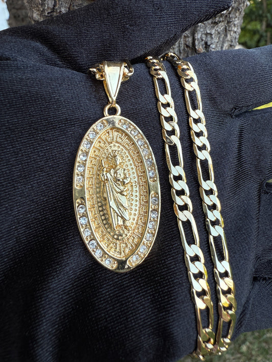 Oval St Jude Necklace San Judas Tadeo