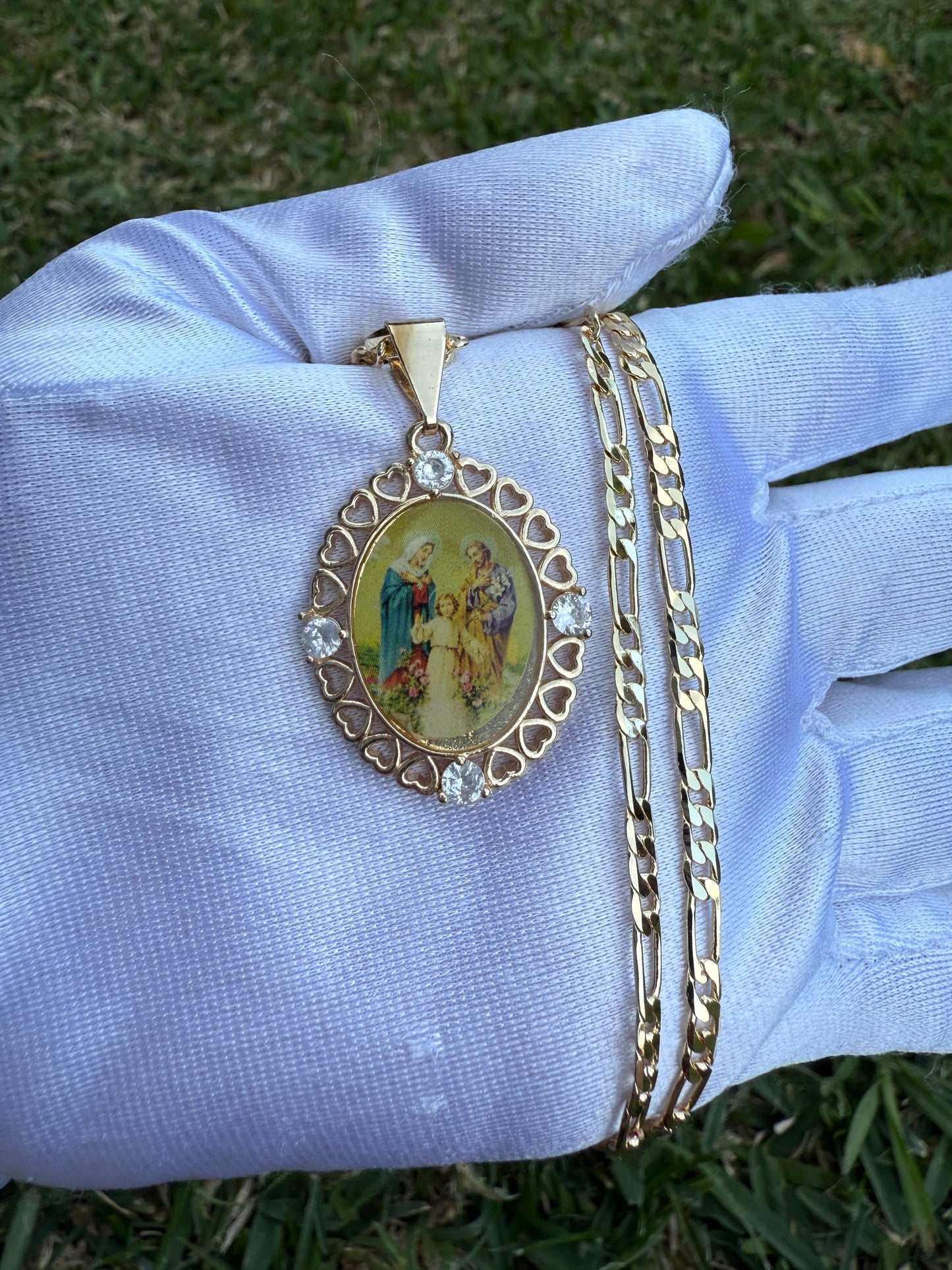 Saint Necklace St Jude, Divine Child, Holy Family