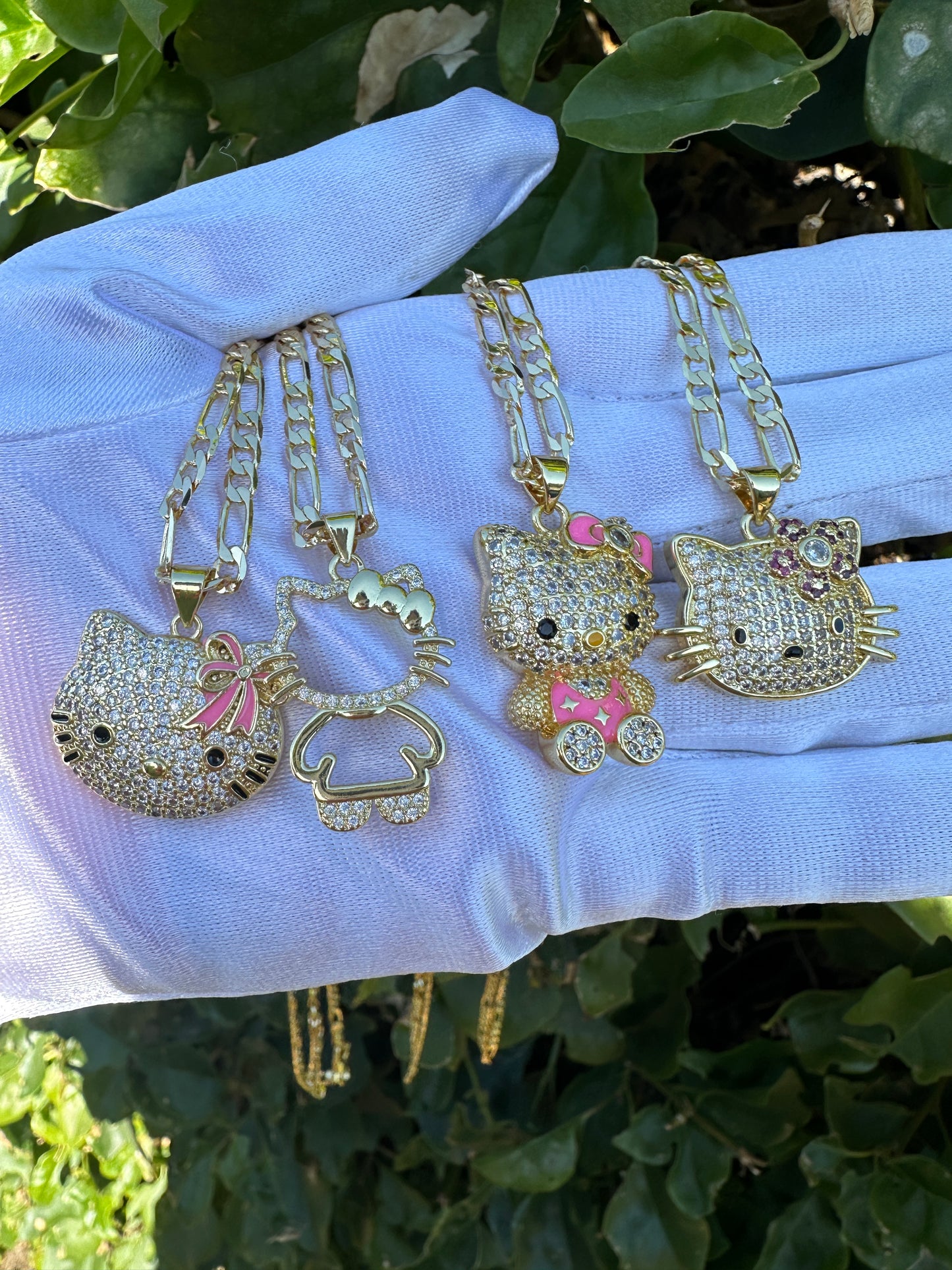 Cat Necklace with Chain 20” inches