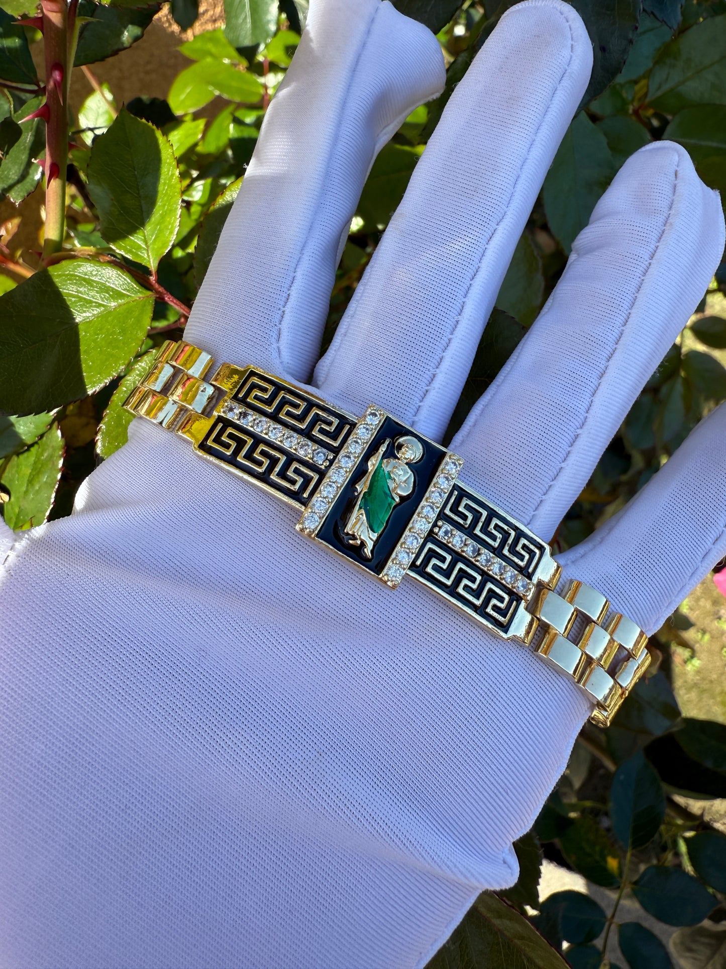 Saint Bracelet for him St Jude , Virgin Mary - San Judas-Virgen Esclavas