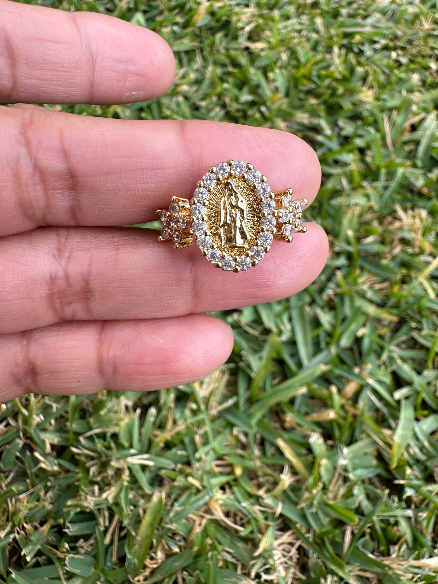 “Our Lady” Necklace and Ring Set -Virgencita Necklace Set - Virgin Jewelry Set