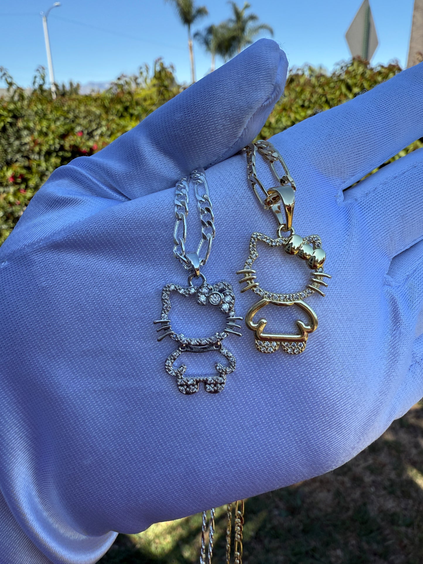 Cat Full Body Necklace Kitty Necklace