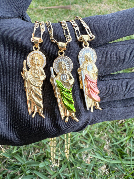 Elegant St Jude Necklace for him or her