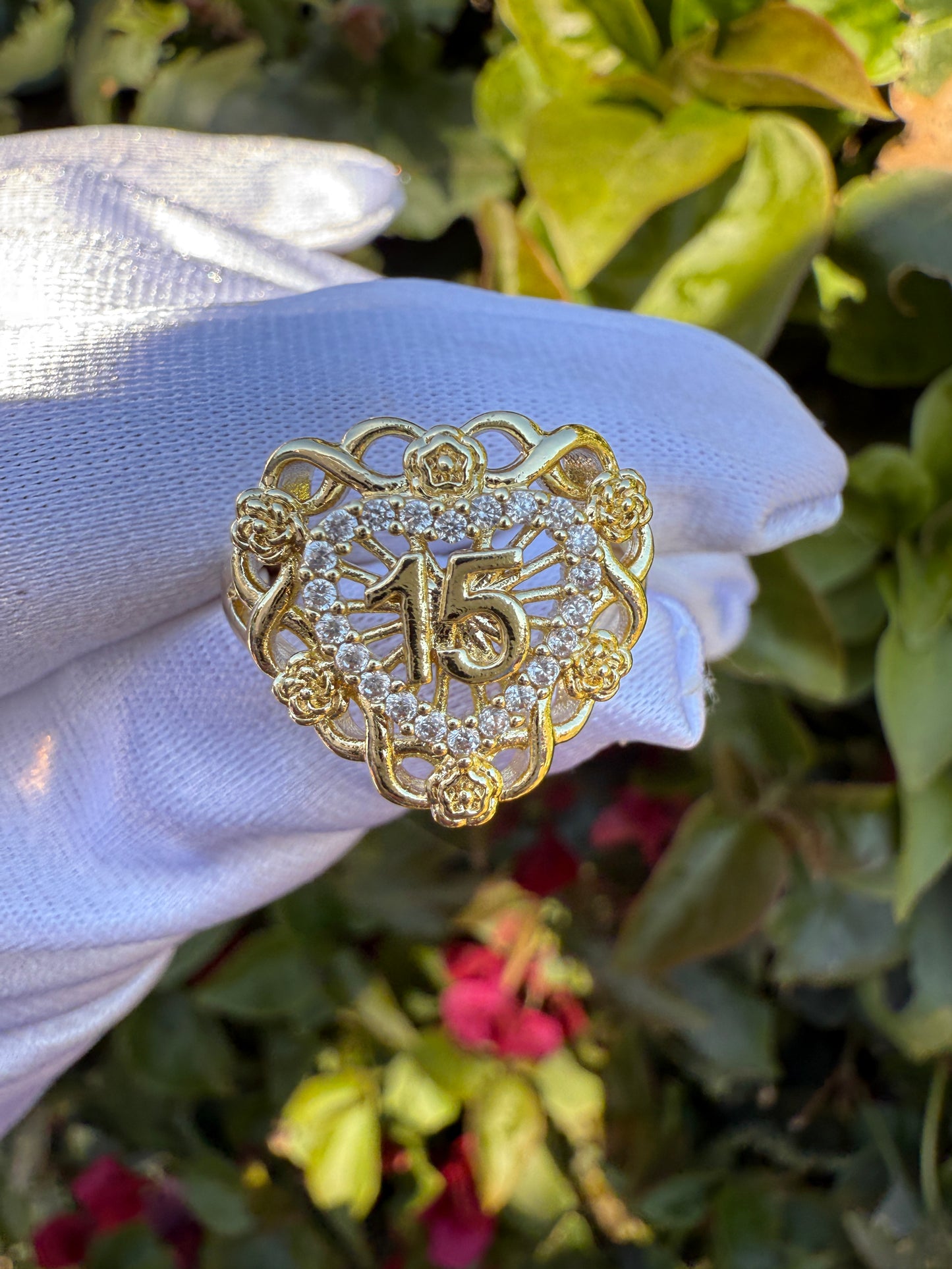 15 años Jewelry- 15era Ring, Bracelet , Earrings Quinceñera Set
