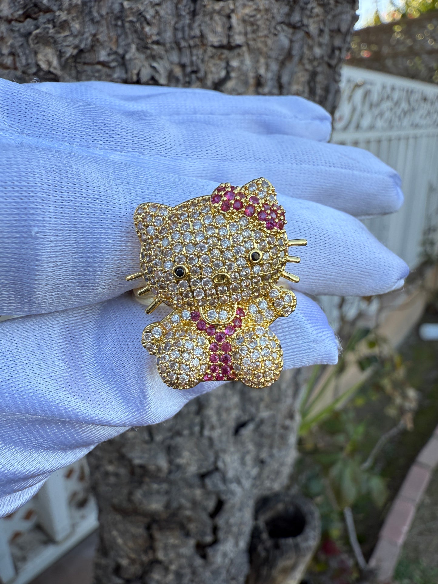 Pink Cat Ring Adjustable