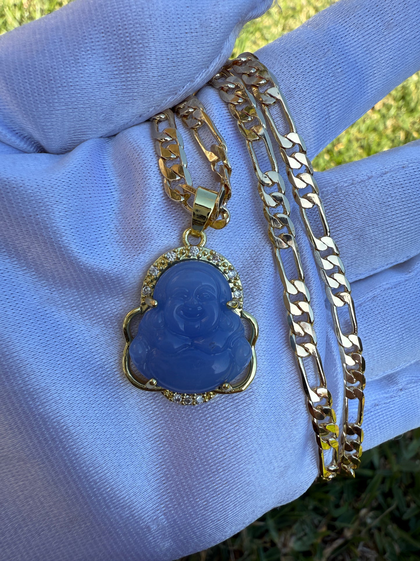 Buddha & St Jude Necklace and Bracelet Set - San Judas -Wisdom - Protection