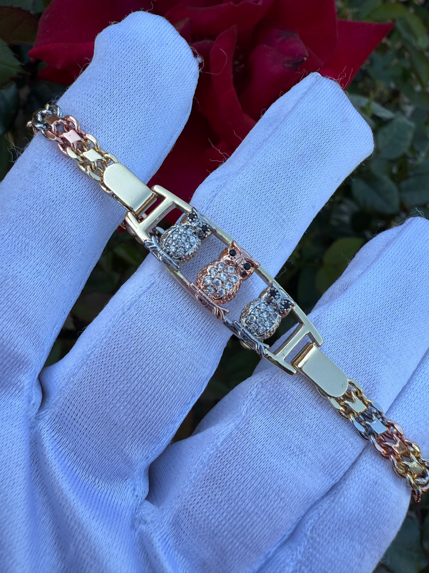 Wealth, Wisdom, Knowledge Good Luck Bracelets, Elephant, Owl, 7 Powers