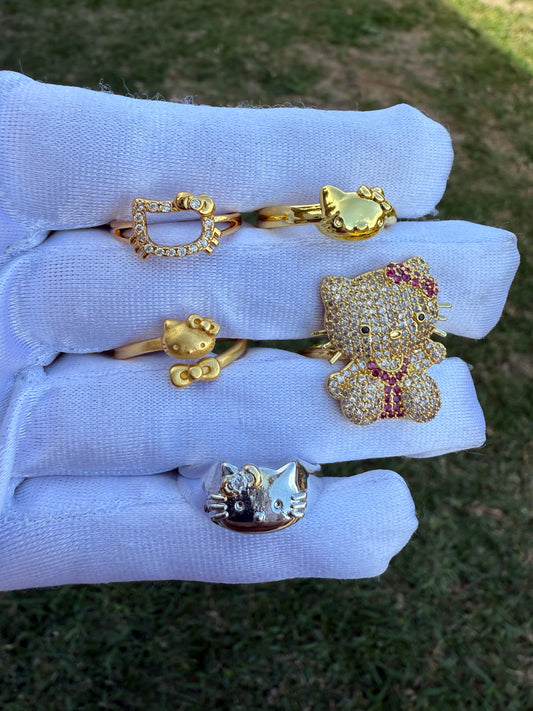 Cat Ring Adjustable - Kitty Ring Designs