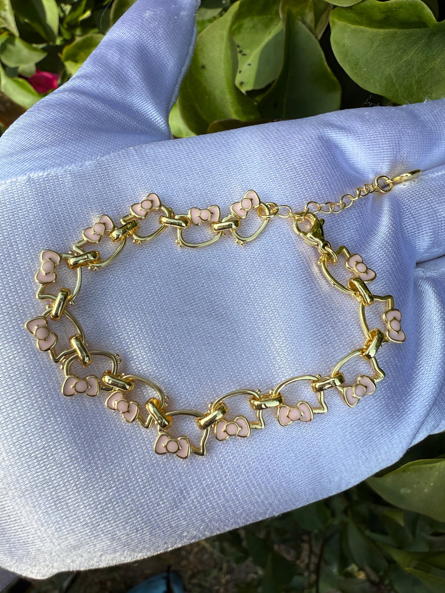 Pink Bracelet Cat Bracelet - Kitty Bracelet