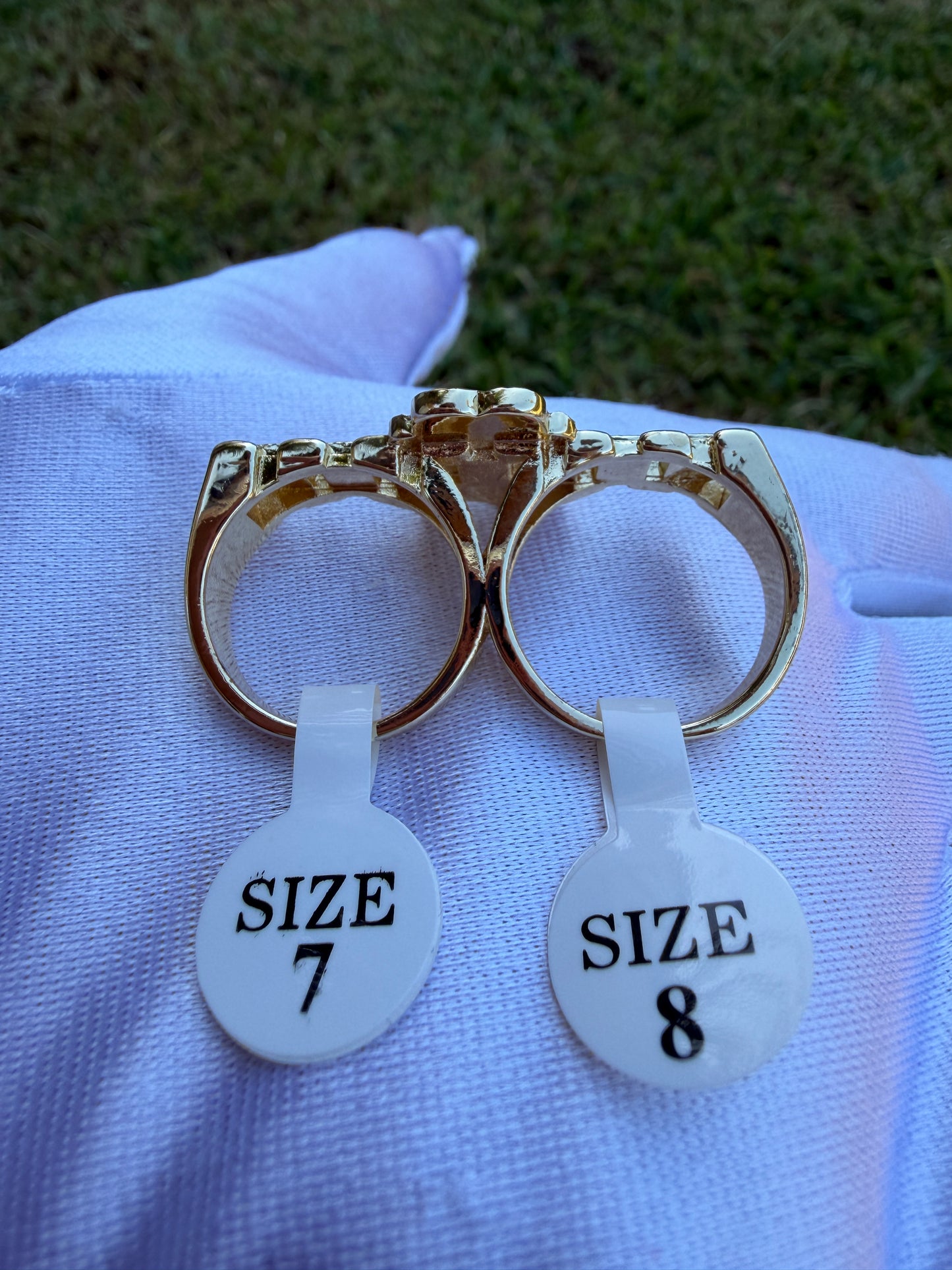 Kitty Double Finger Ring -Cat