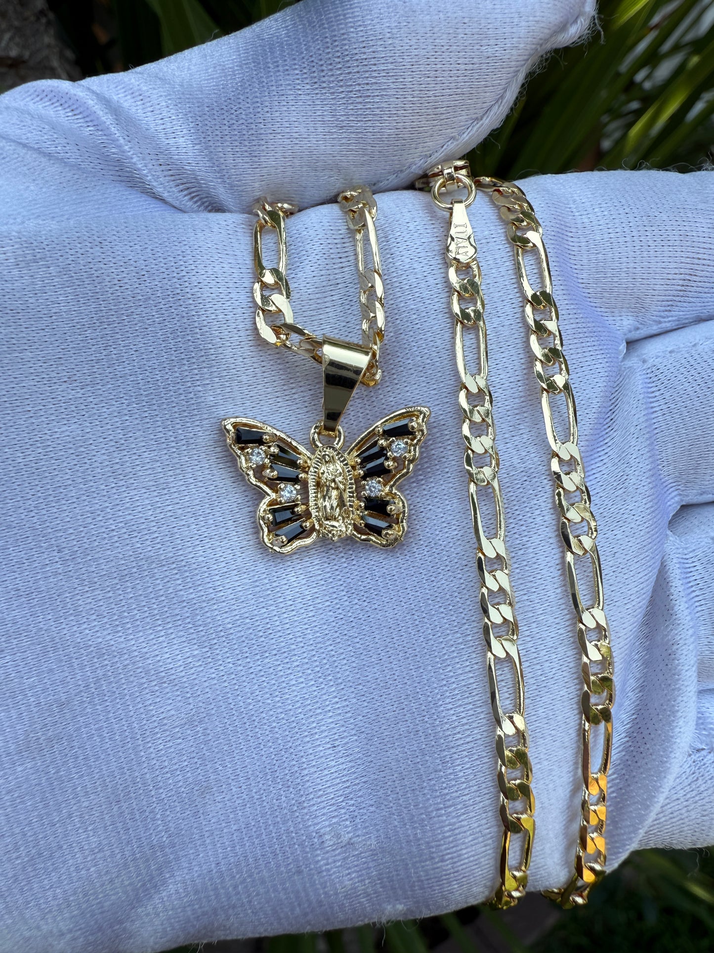 Butterfly Necklace Gold Plated