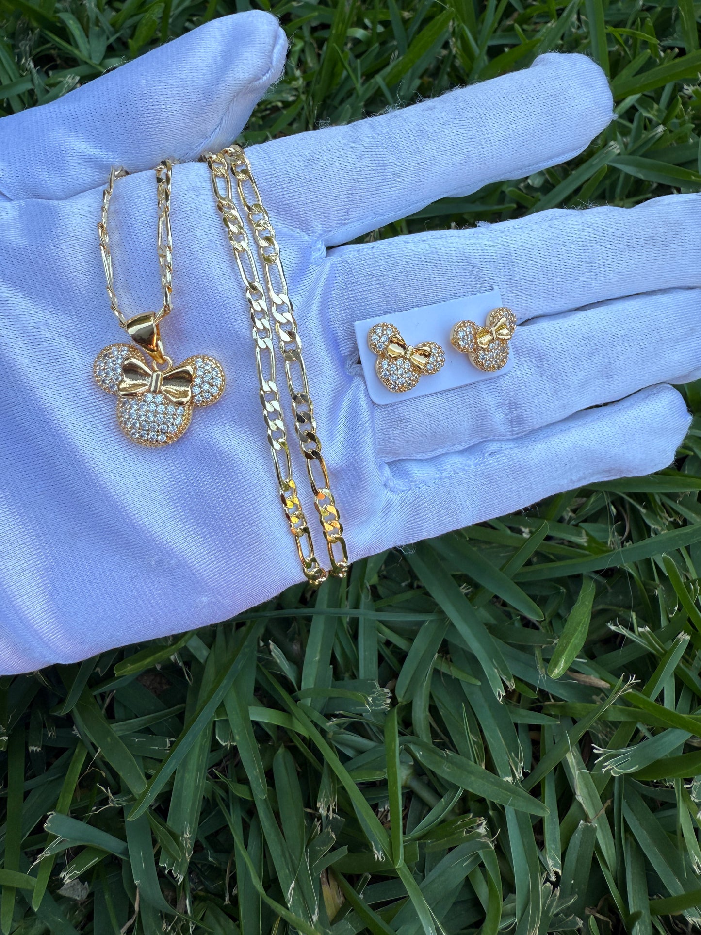 Mouse Her necklace and Earring set