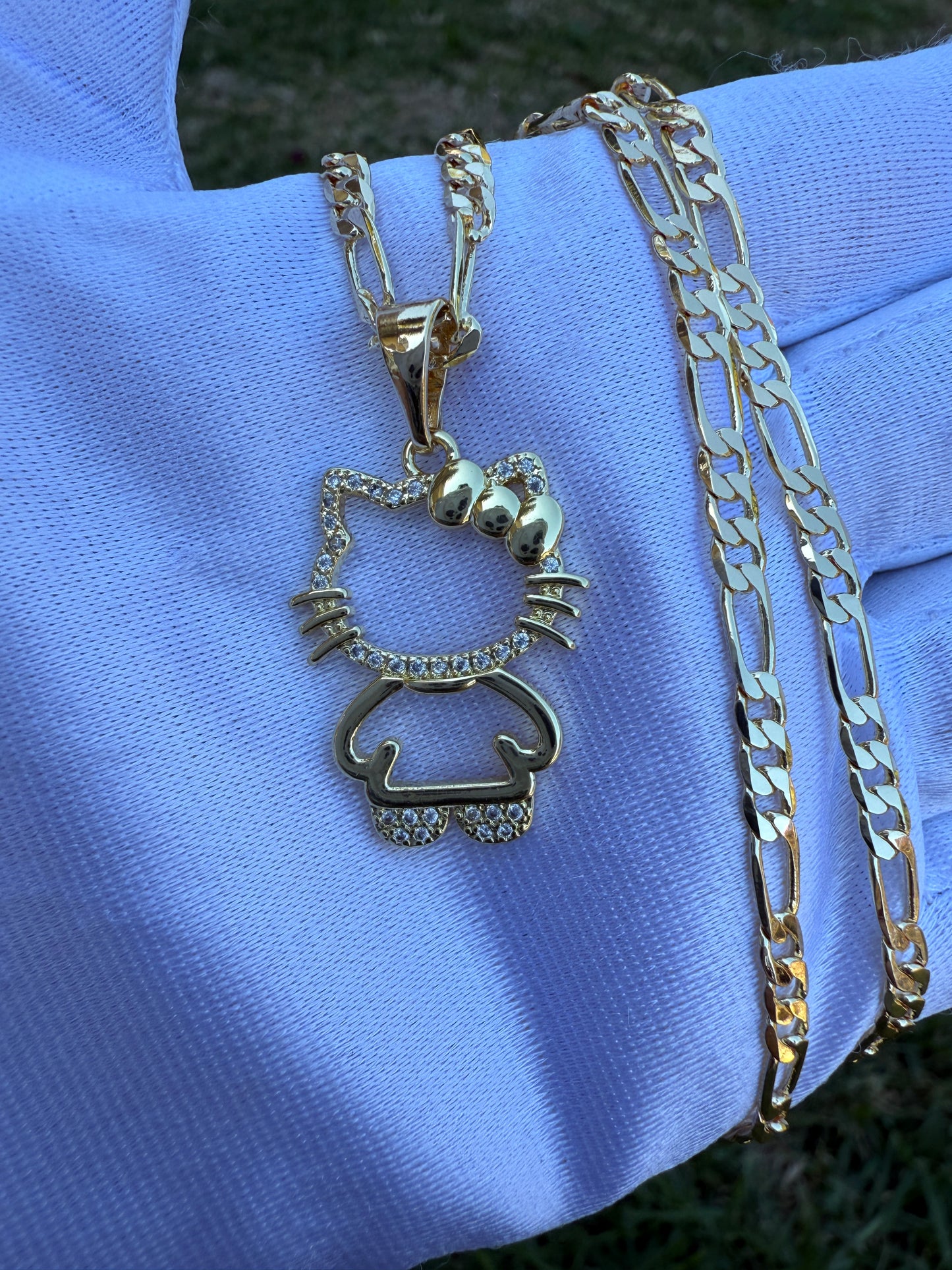 Cat Full Body Necklace Kitty Necklace