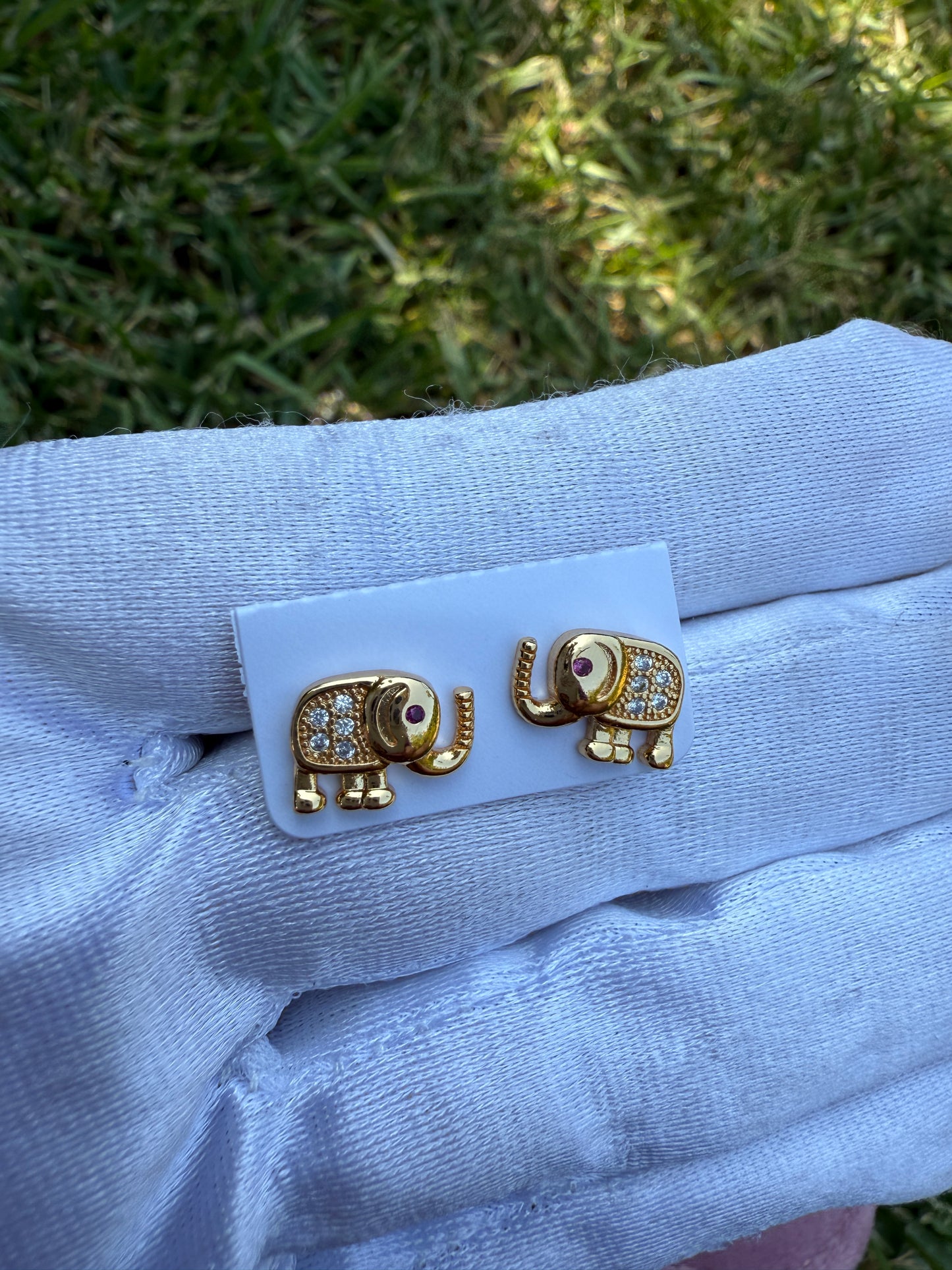 Elephant Necklace and Earrings Set
