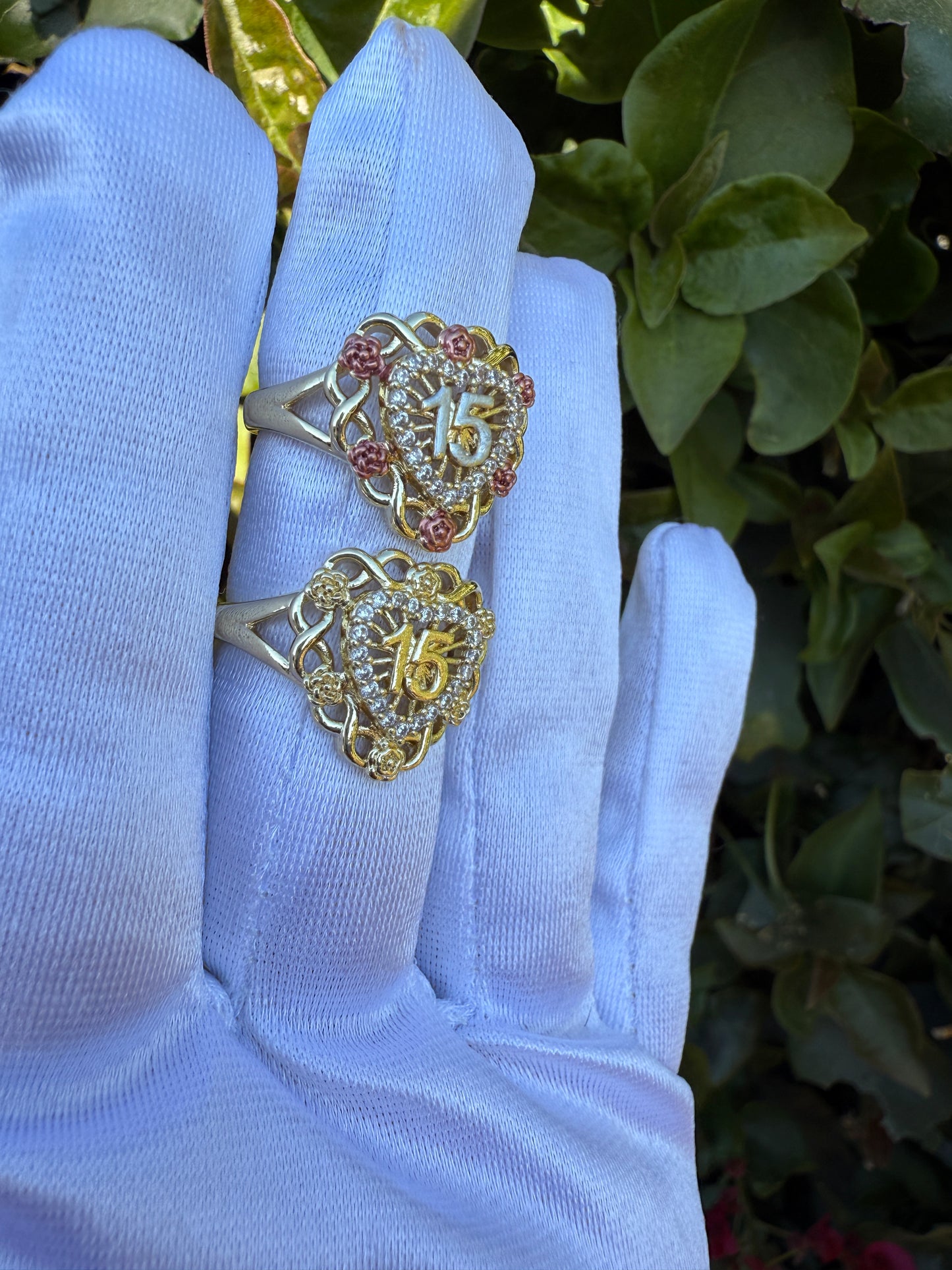 15 años Jewelry- 15era Ring, Bracelet , Earrings Quinceñera Set