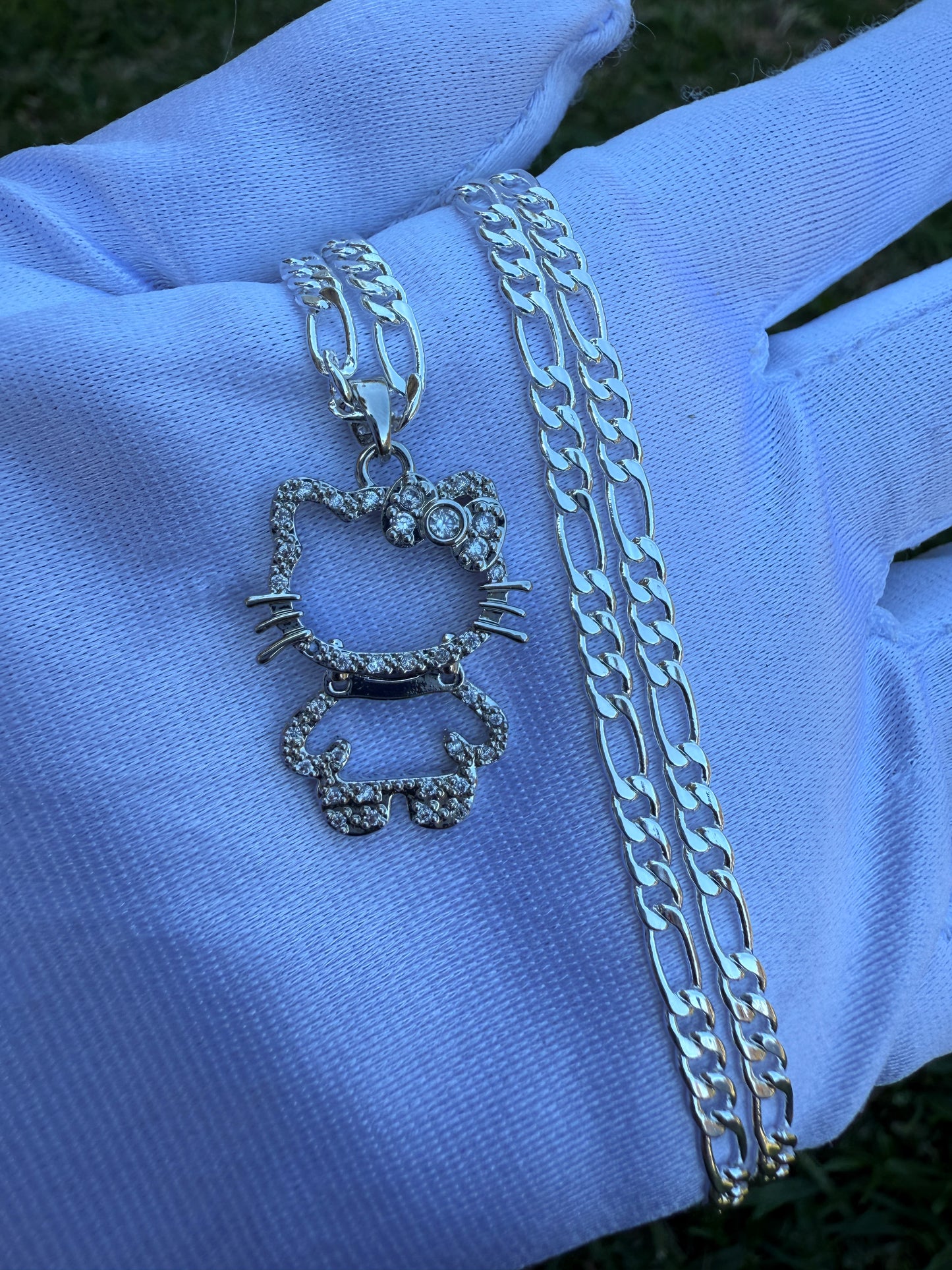 Cat Full Body Necklace Kitty Necklace