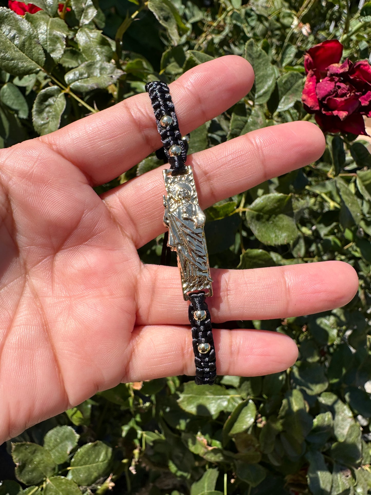 St Jude Rope Bracelet adjustable - San Judas