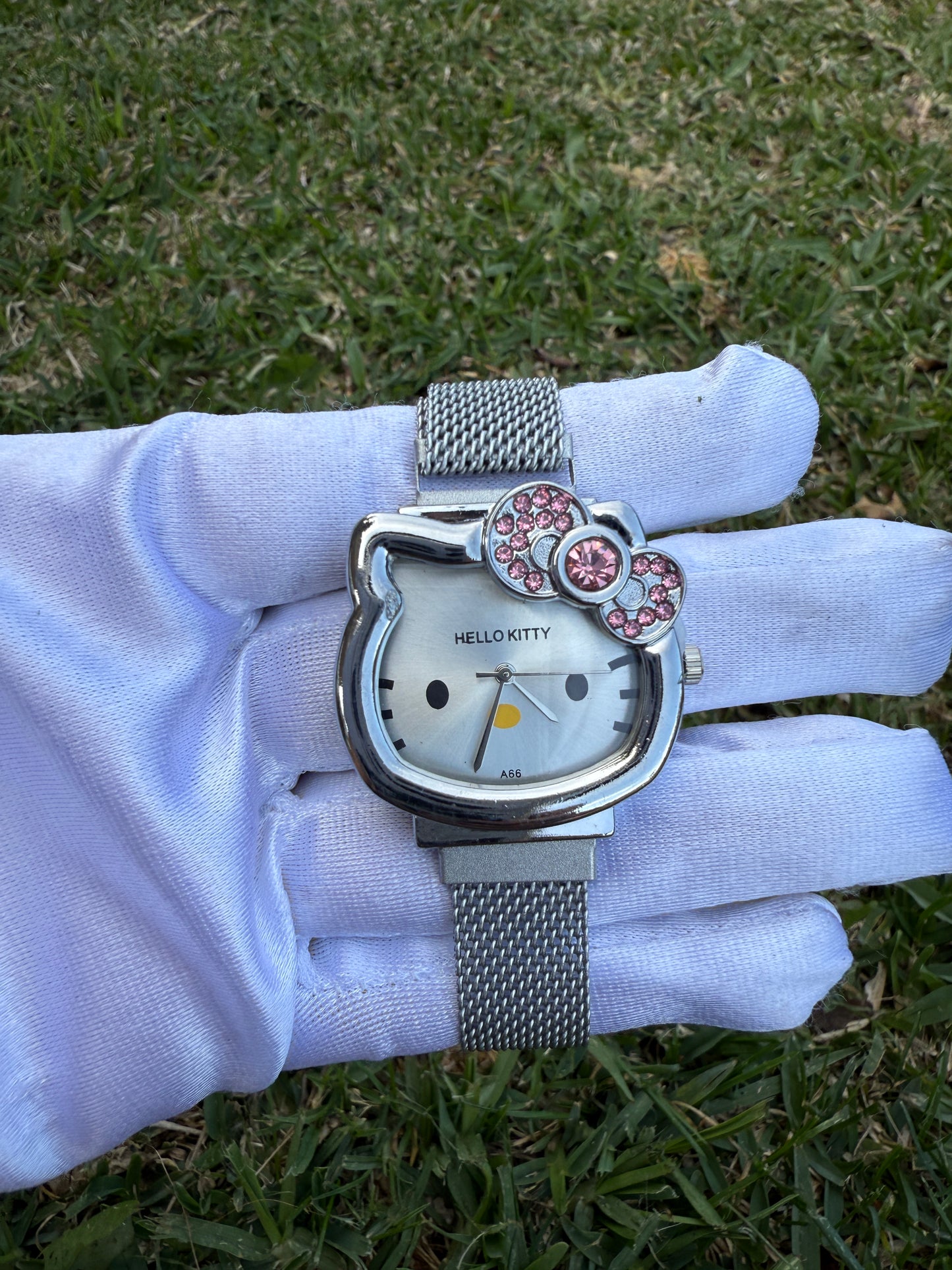 Cat Watches Stainless Steel Kitty adjustable.