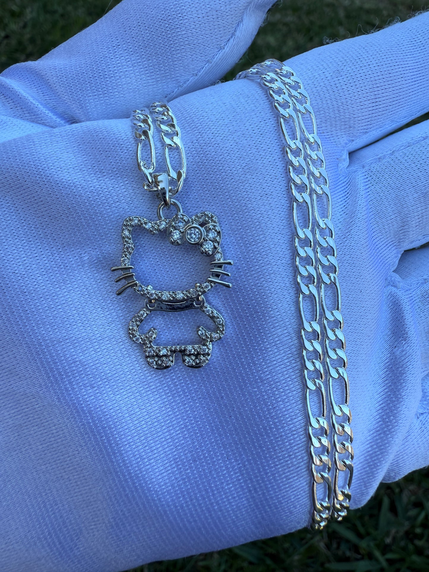 Cat Full Body Necklace Kitty Necklace